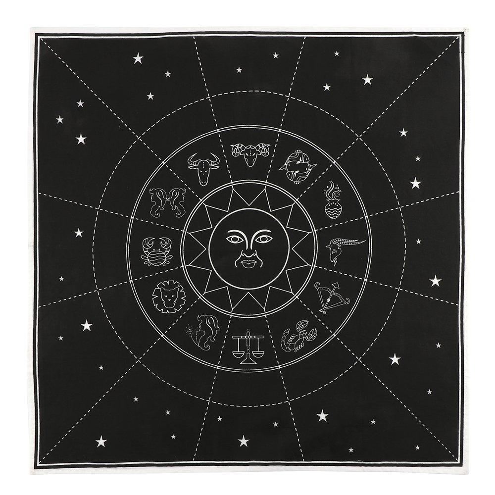 Black - Something Different - 70x70cm Star Sign Altar Cloth - 2