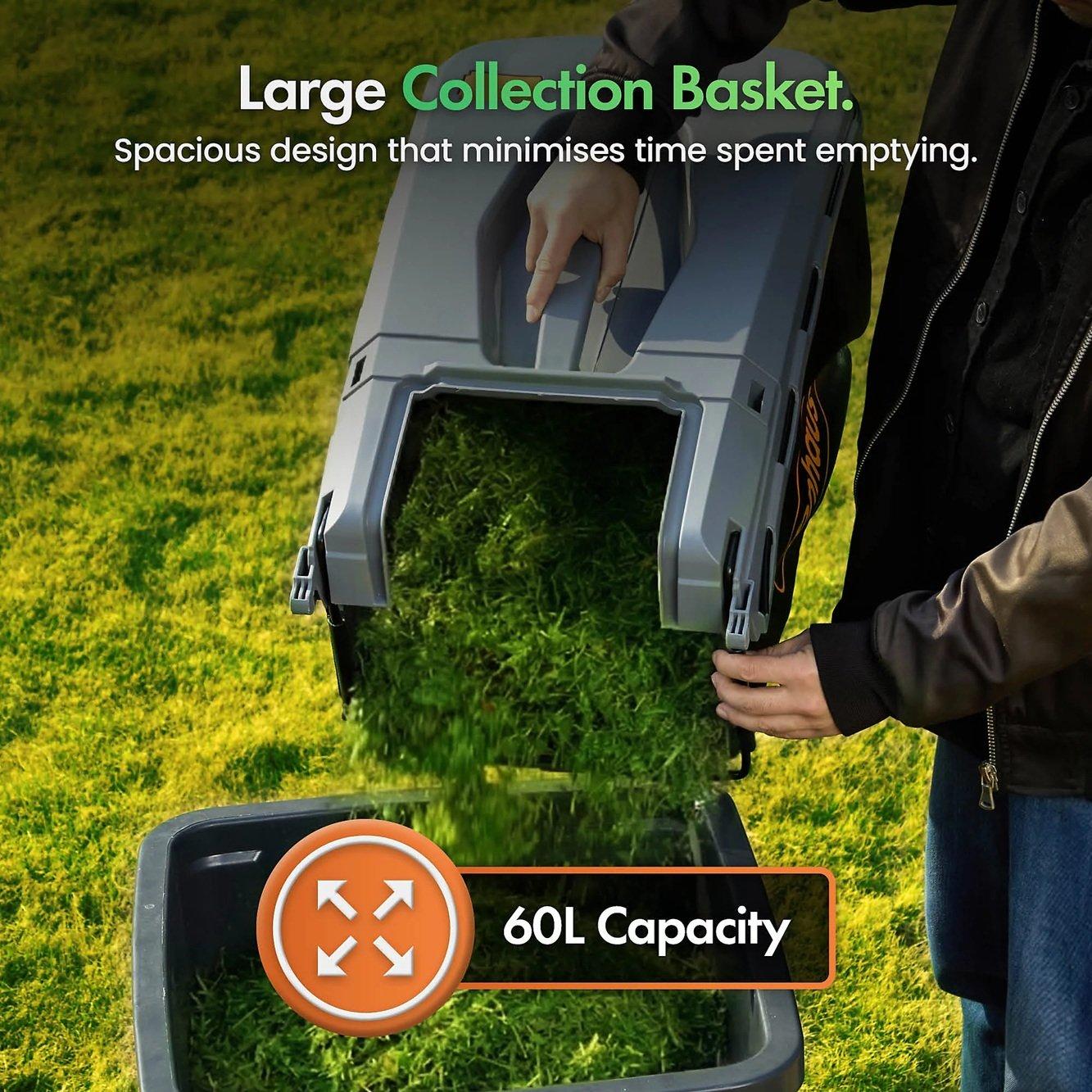 Orange - VonHaus - 171cc Petrol Lawn Mower - 5