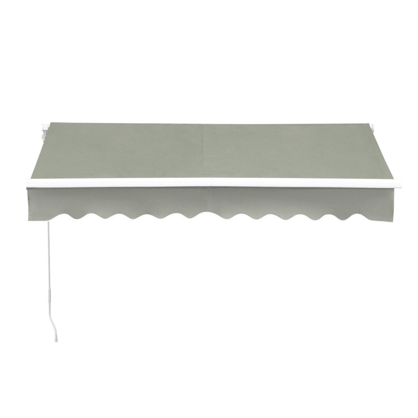 Grey - Breeins - 250cm Retractable Patio Door Fabric Awning Grey - 3
