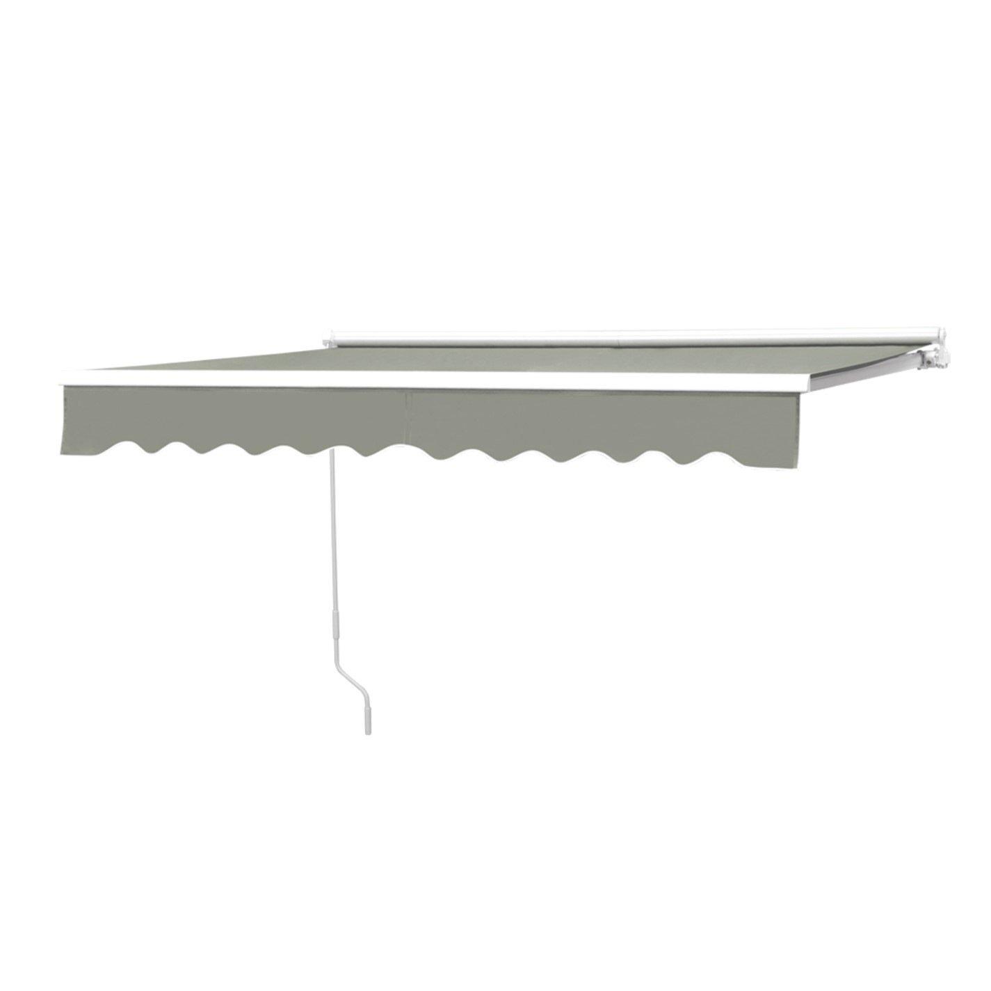 Grey - Breeins - 250cm Retractable Patio Door Fabric Awning Grey - 4