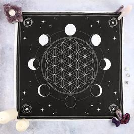 Something Different Moon Phase Crystal Grid Altar Cloth