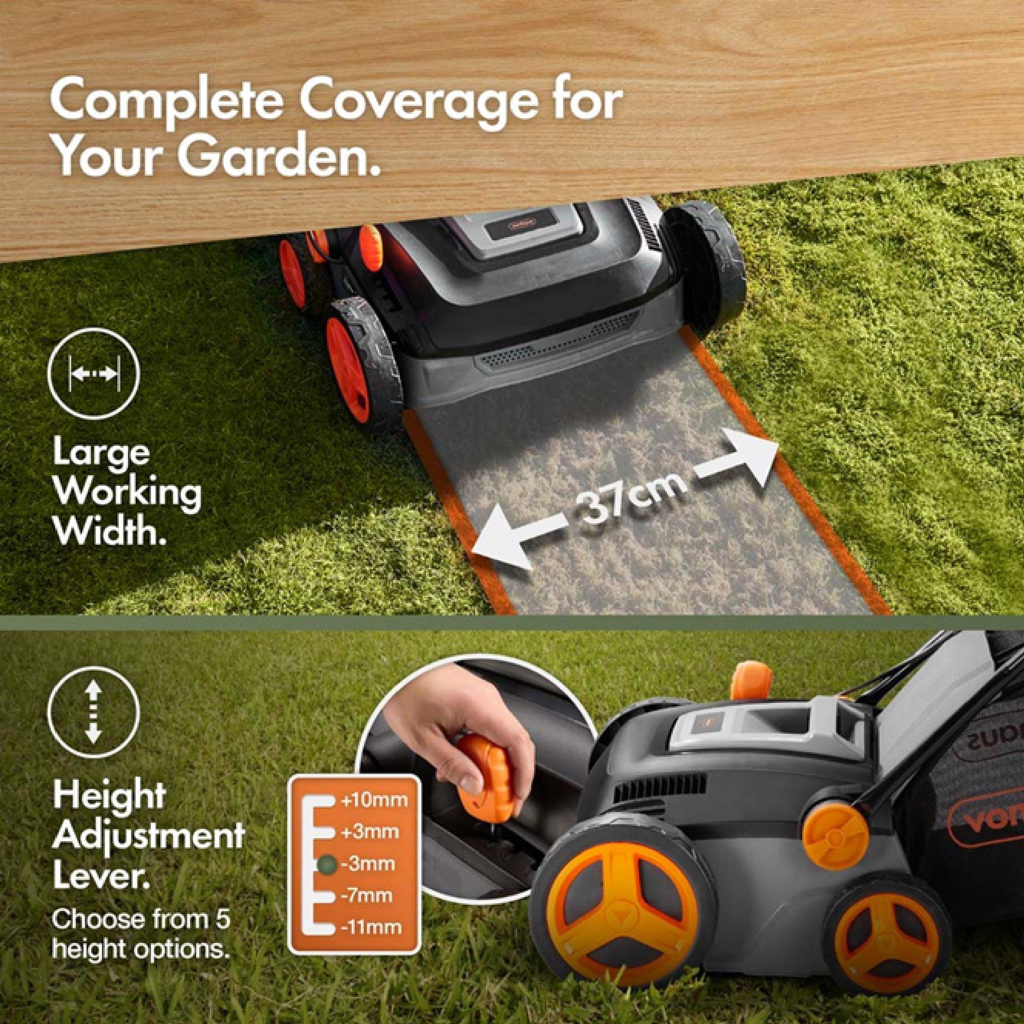 Grey - VonHaus - 2-in-1 Scarifier & Aerator 1600W - 2