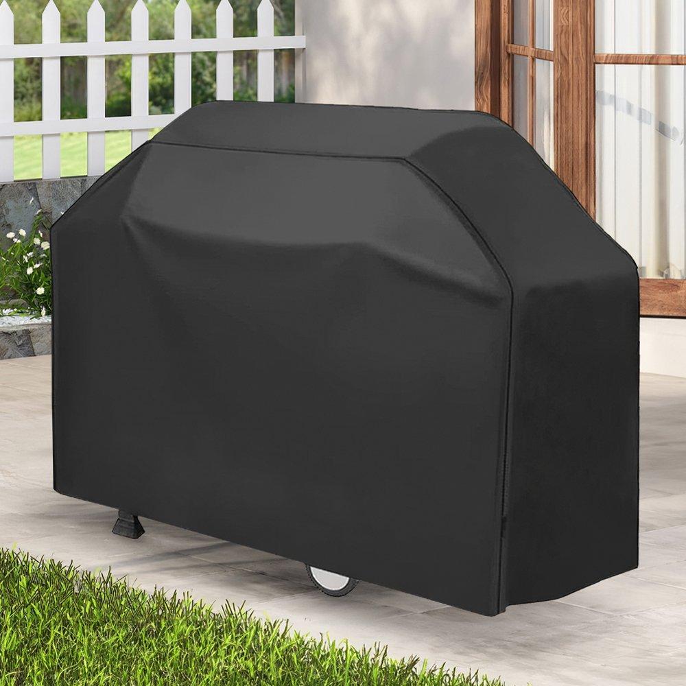 Black - Breeins - 170cm Rectangle Waterproof Grill Cover Black - 1