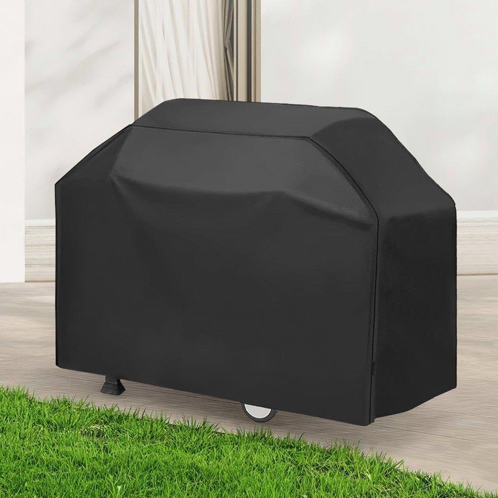 Black - Breeins - 170cm Rectangle Waterproof Grill Cover Black - 2