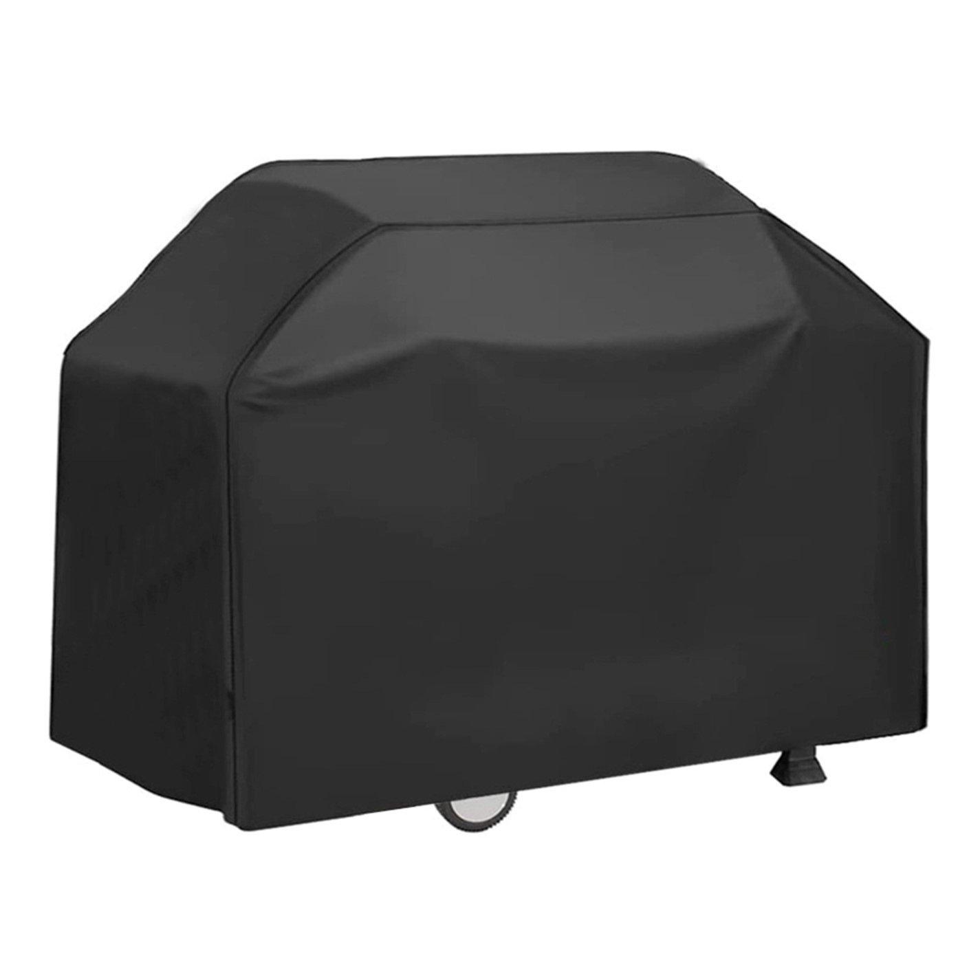 Black - Breeins - 170cm Rectangle Waterproof Grill Cover Black - 3