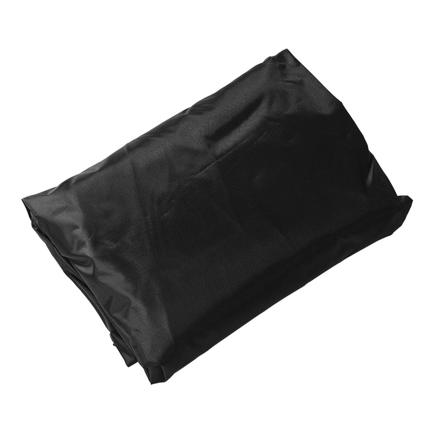 Black - Breeins - 170cm Rectangle Waterproof Grill Cover Black - 5
