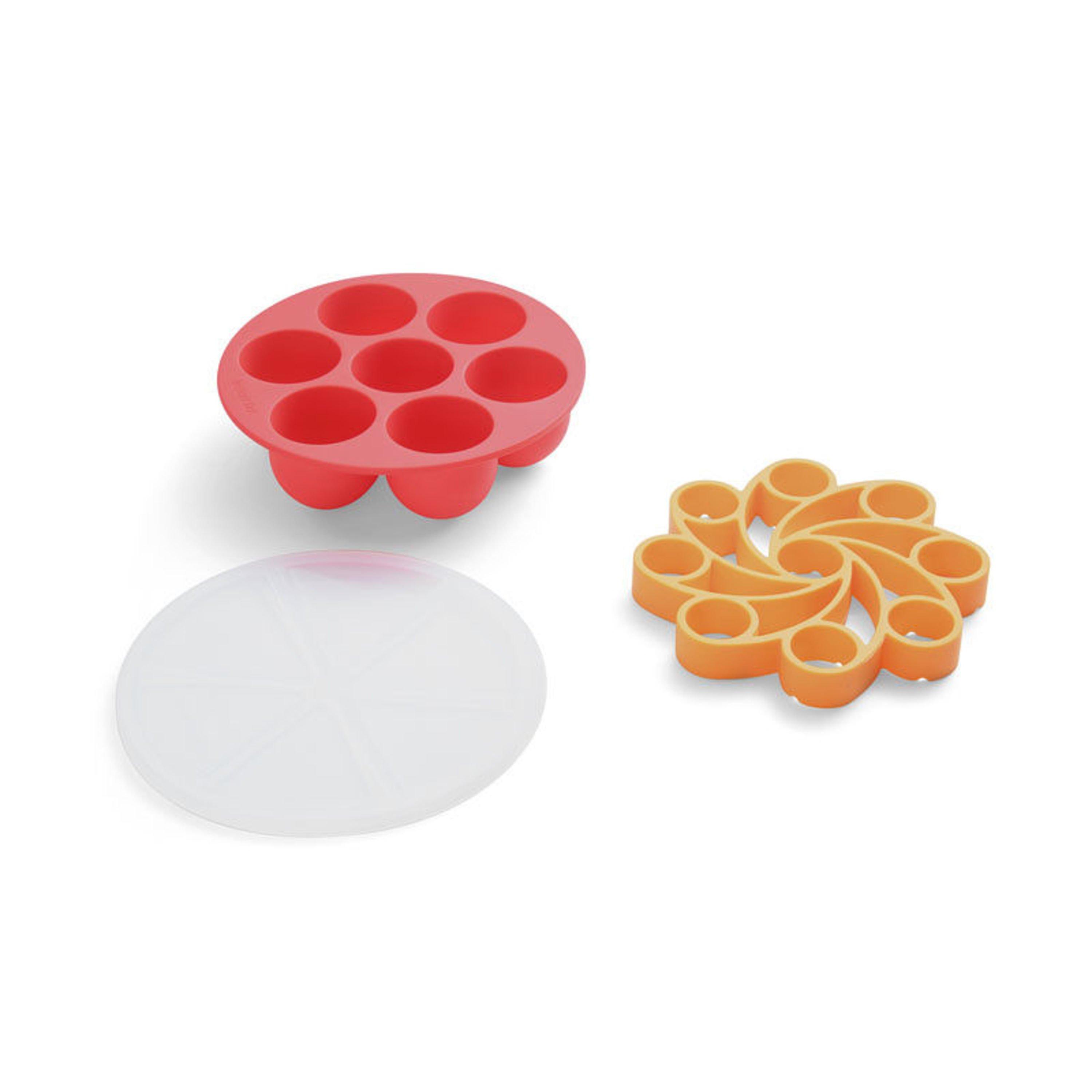 Red - Instant Pot - Instant Pot Silicone Egg Ring and Egg Bites Set, S - 1