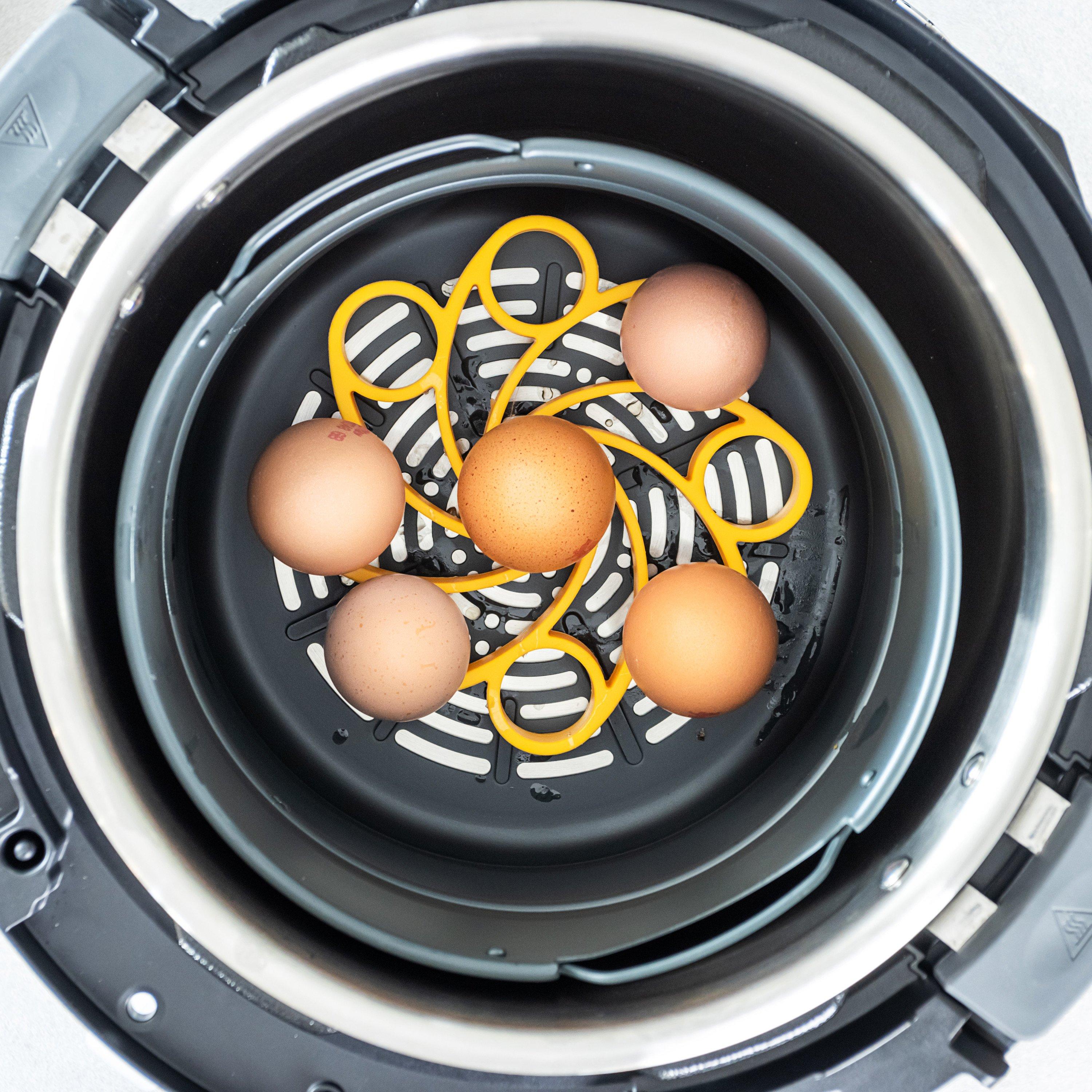 Red - Instant Pot - Silicone Egg Ring and Egg Bites Set S - 6