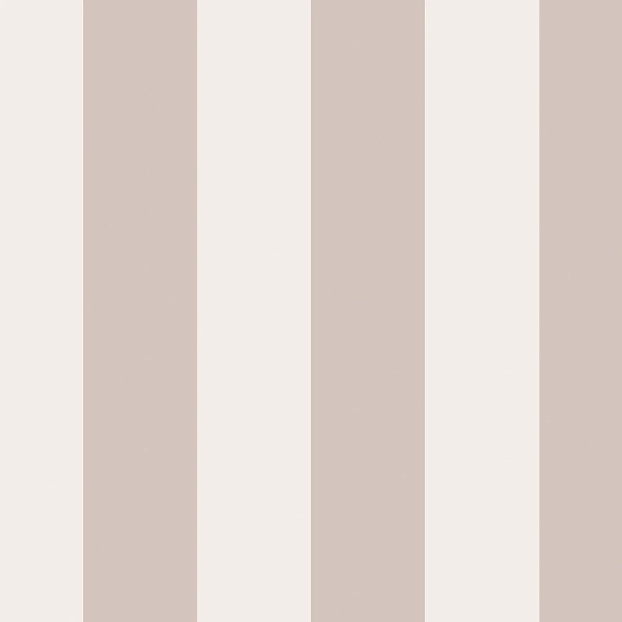 Rose Pink - Cath Kidston - Canopy Stripe Rose Pink and Cream Wallpaper - 1