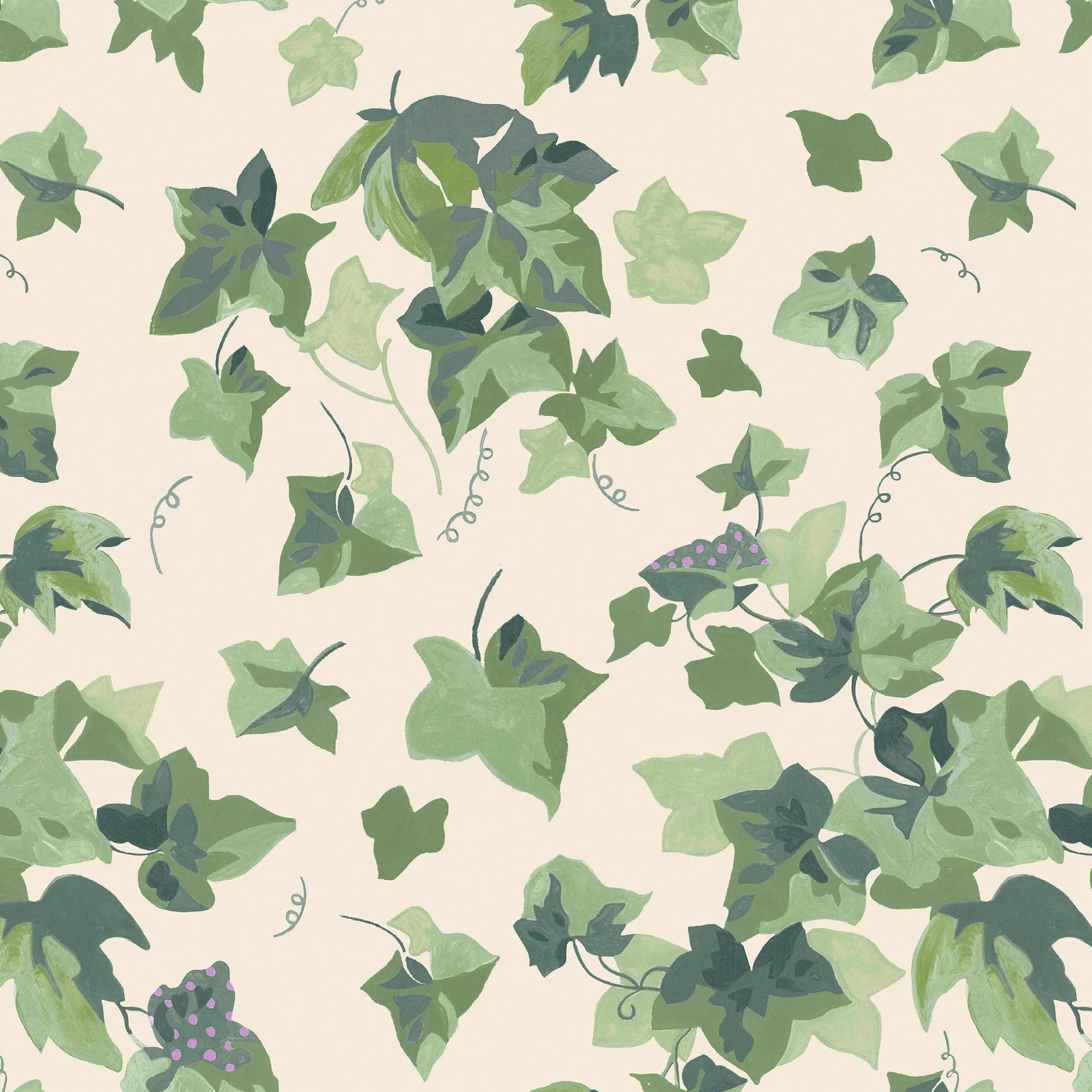 Sky Green - Cath Kidston - Ivy Sky Green Wallpaper - 1