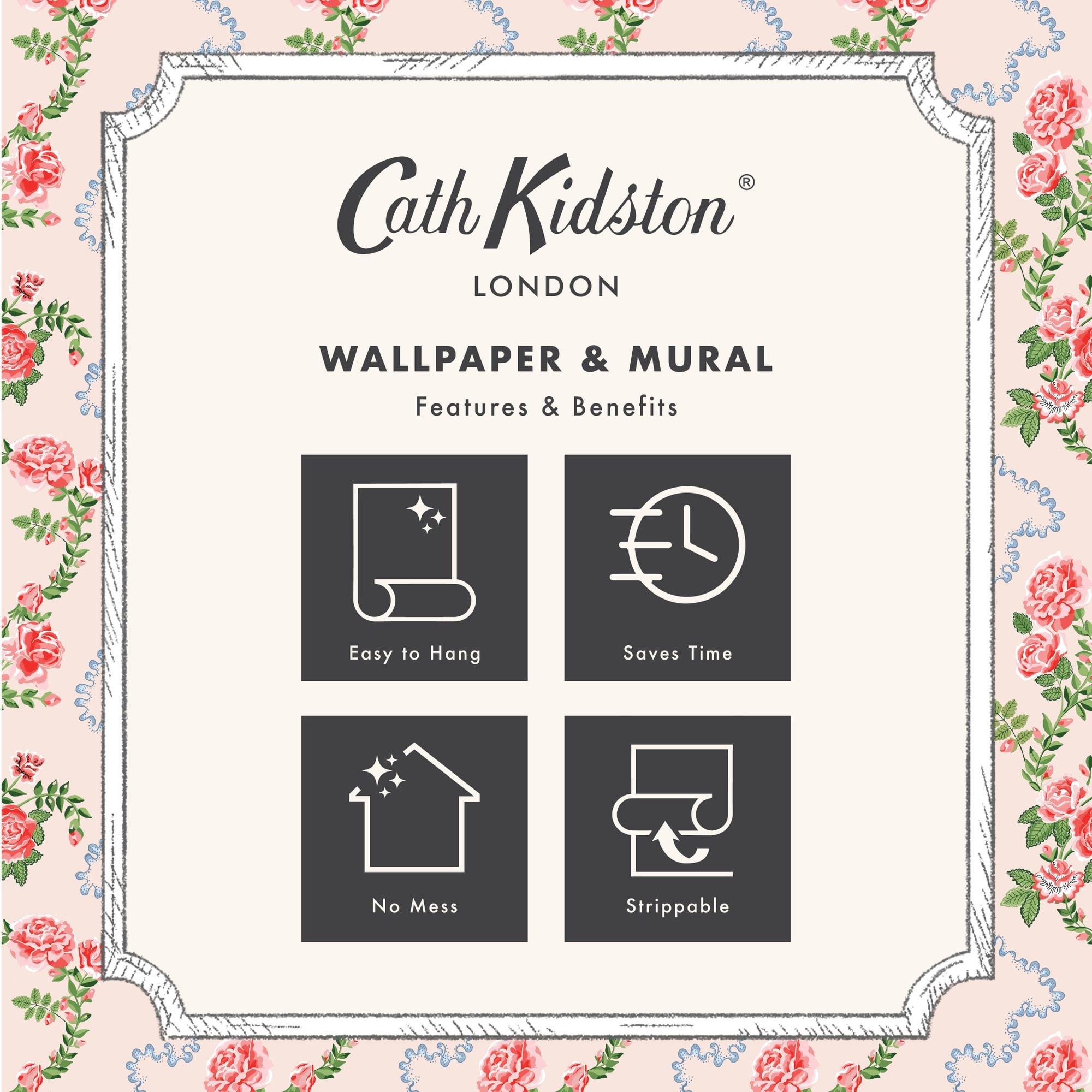 Sky Green - Cath Kidston - Ivy Sky Green Wallpaper - 5