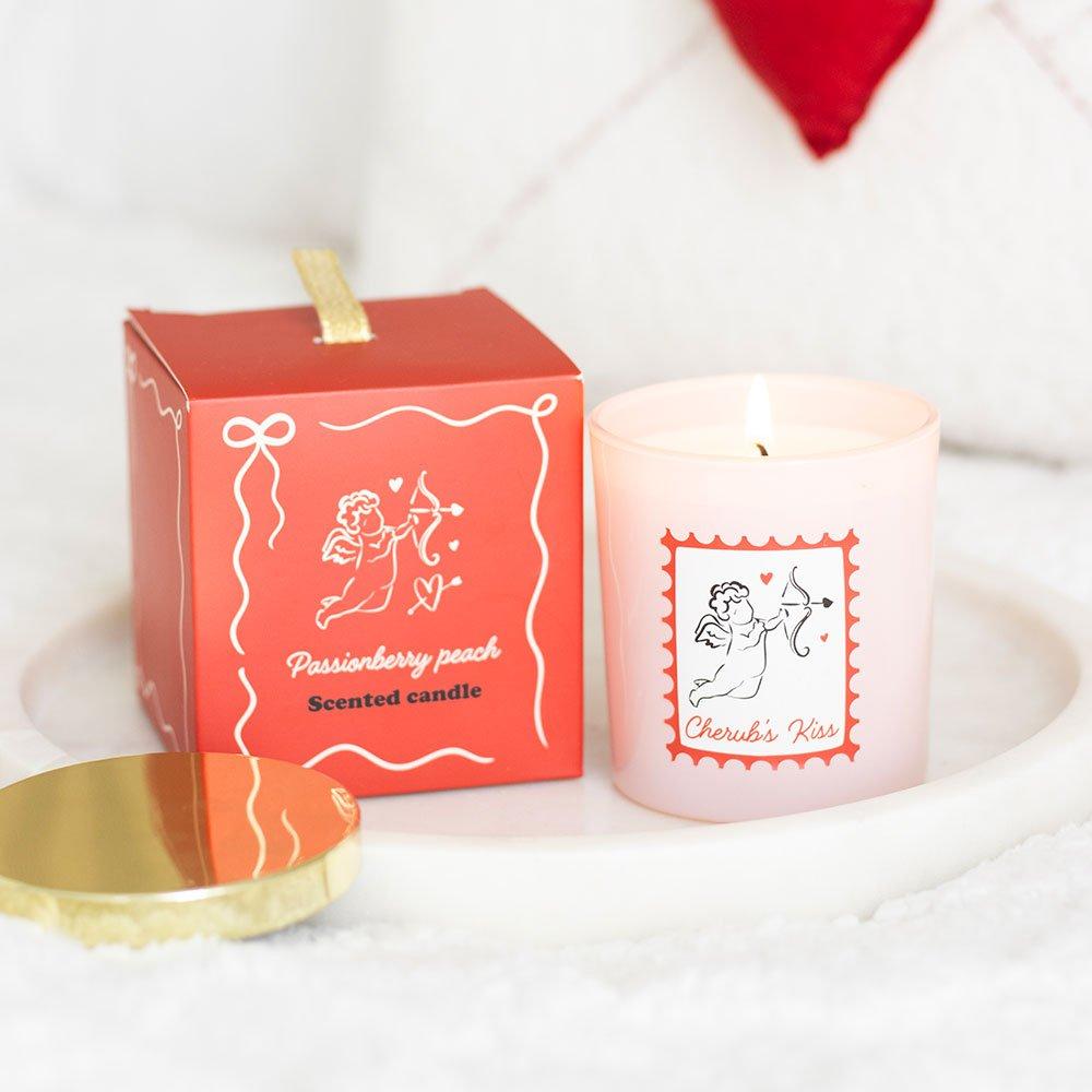 Pink - Something Different - Cherubs Kiss Passionberry Peach Candle - 1