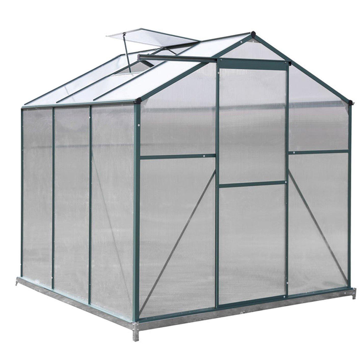 Green - Breeins - Outdoor 6x6Fts Garden Greenhouse with 1 Vents - 4