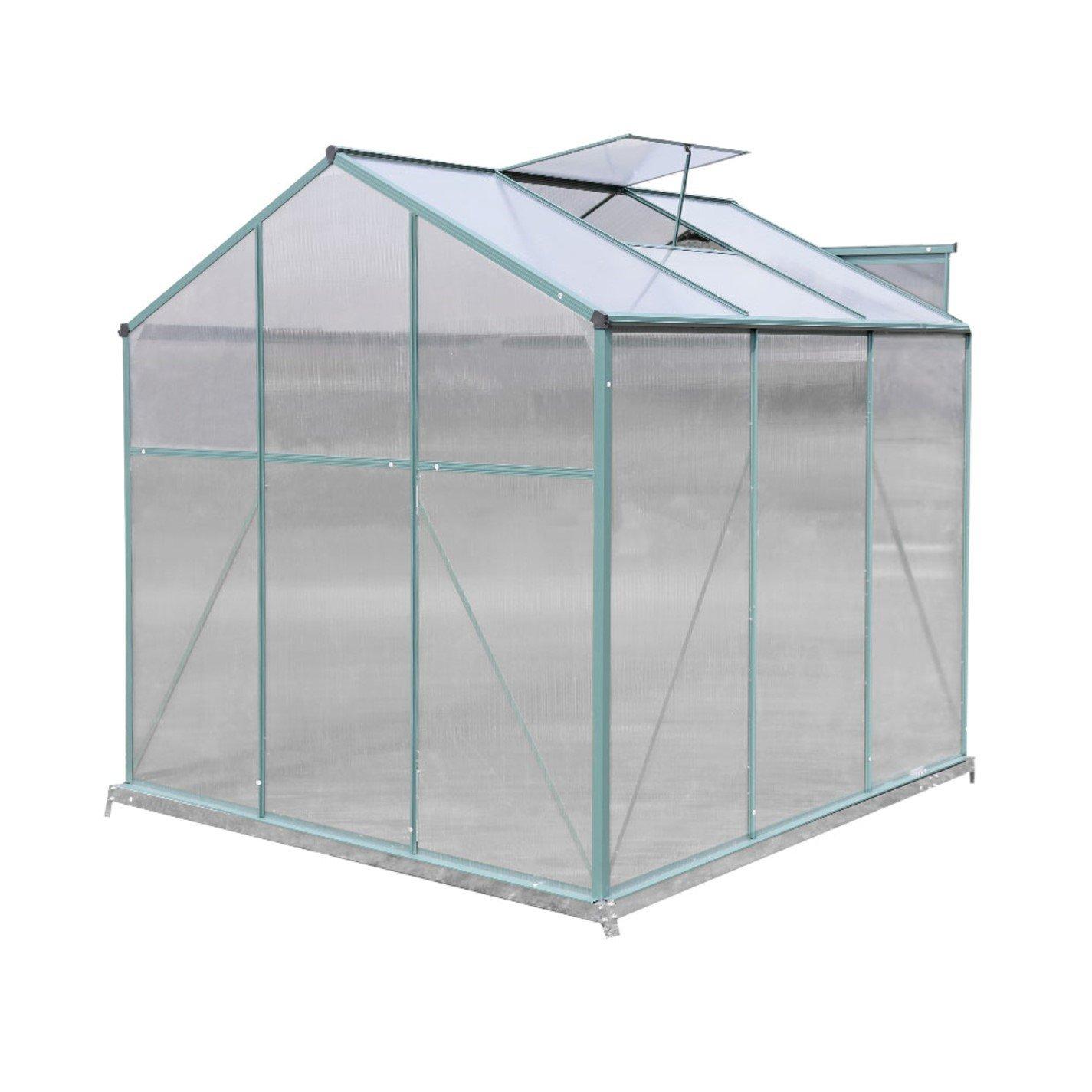 Green - Breeins - Outdoor 6x6Fts Garden Greenhouse with 1 Vents - 5