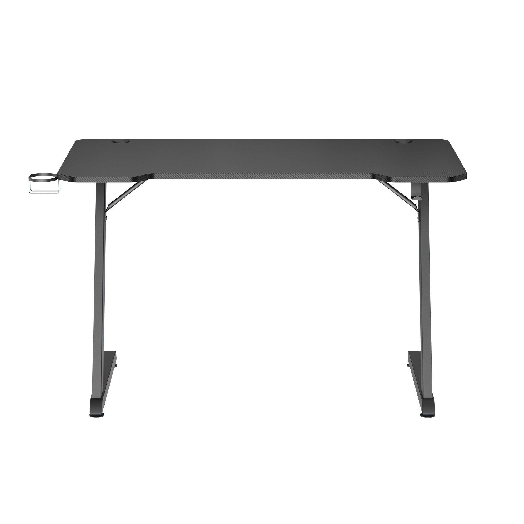 Black - White Shark - Helix Gaming Desk - 2
