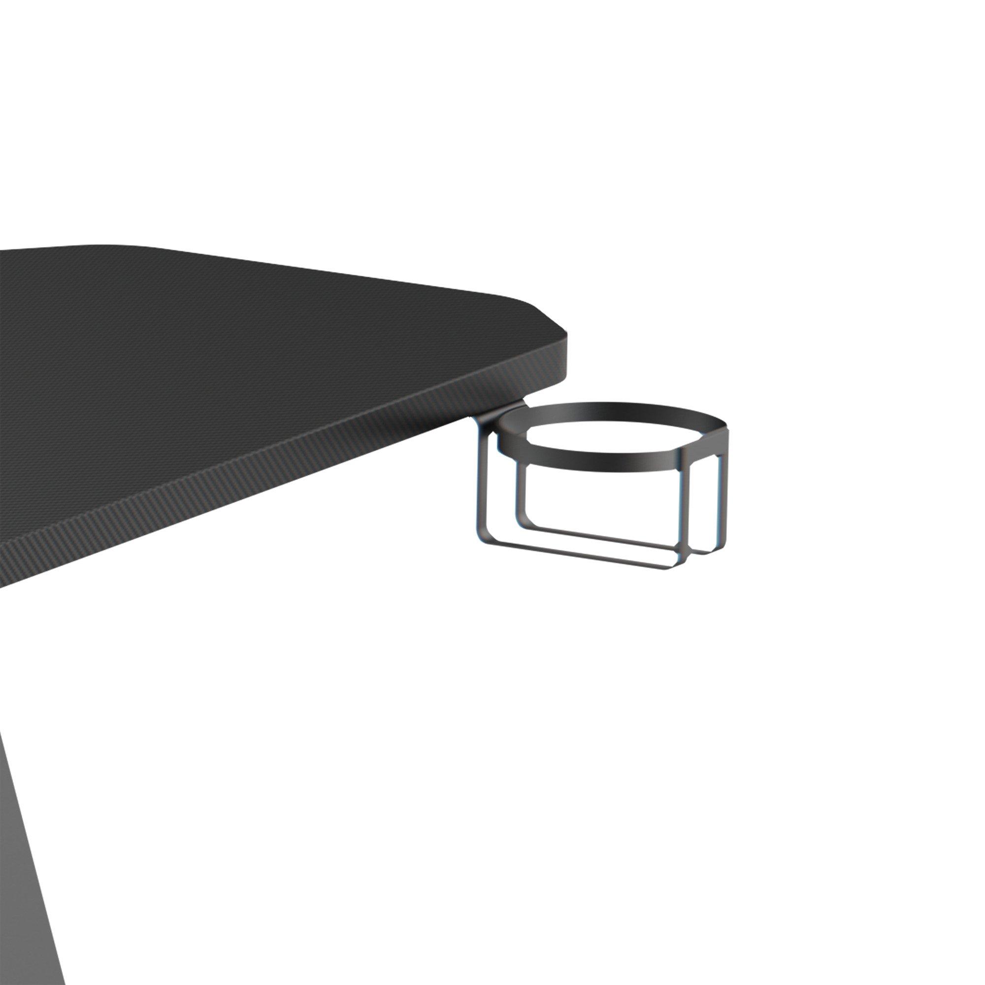 Black - White Shark - Helix Gaming Desk - 5
