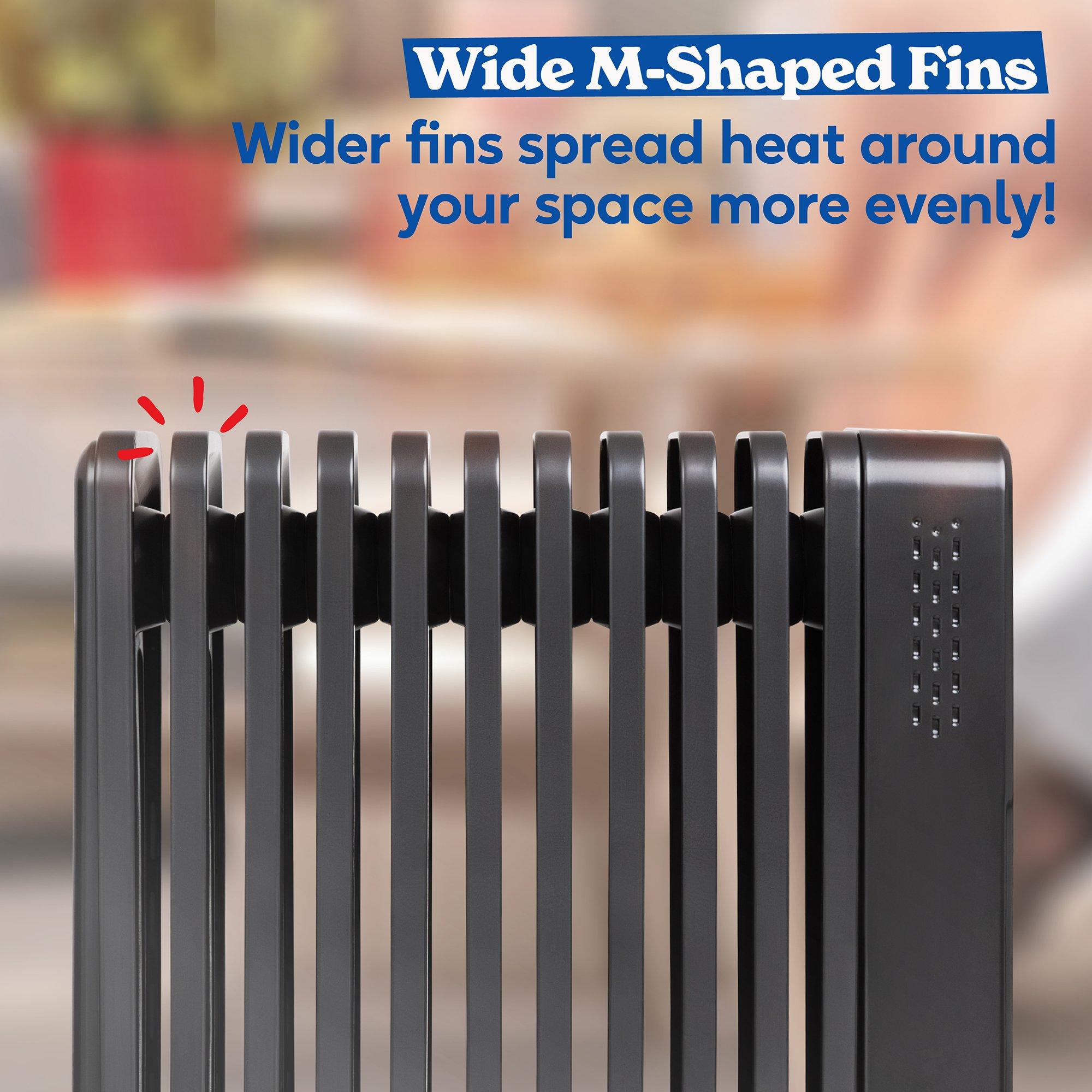 Graphite - Russell Hobbs - RHOFR2500-M-D-SMT Smart Oil Filled Radiator - 7