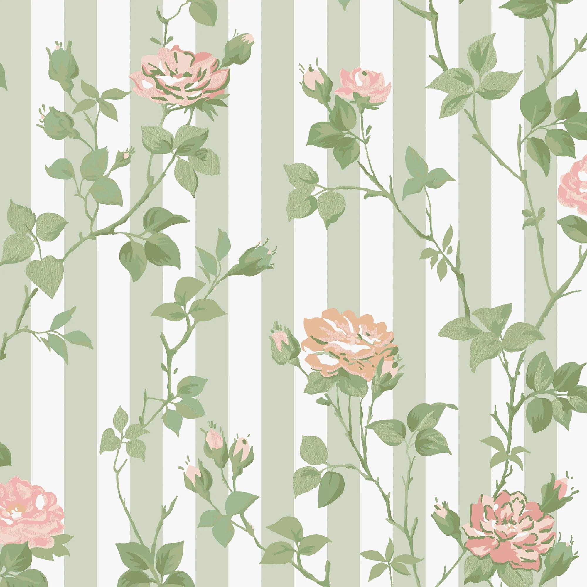 Climbing Rose Blue Wallpaper