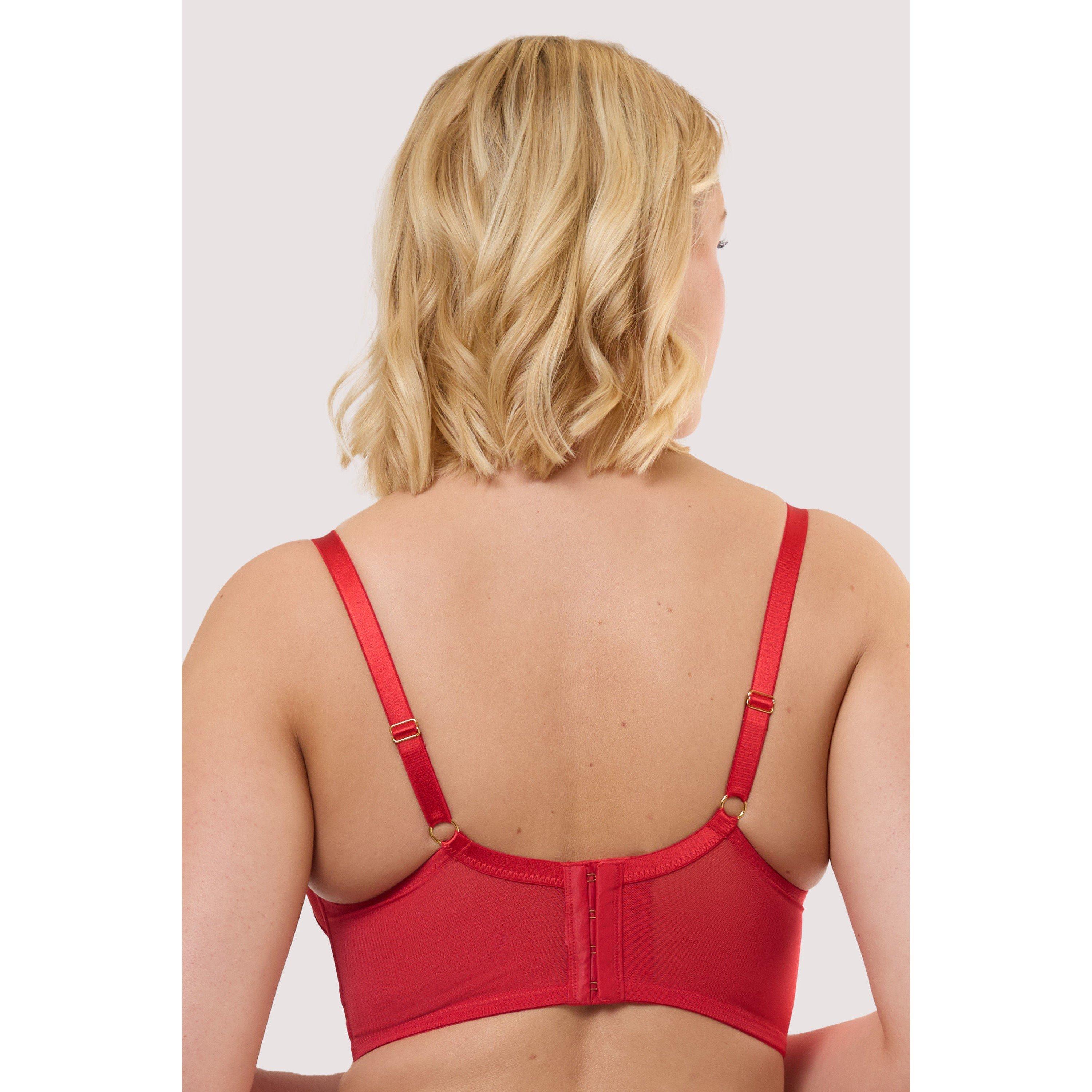 Red - Playful Promises - Eddie Ruby Red Crossover Balconette Bra - 3