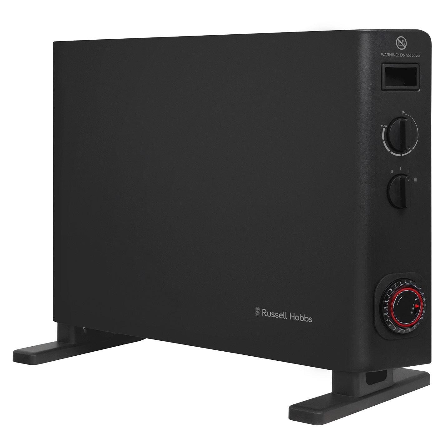 Black - Russell Hobbs - RHCVH6002B Convection Heater with Timer in Black - 1