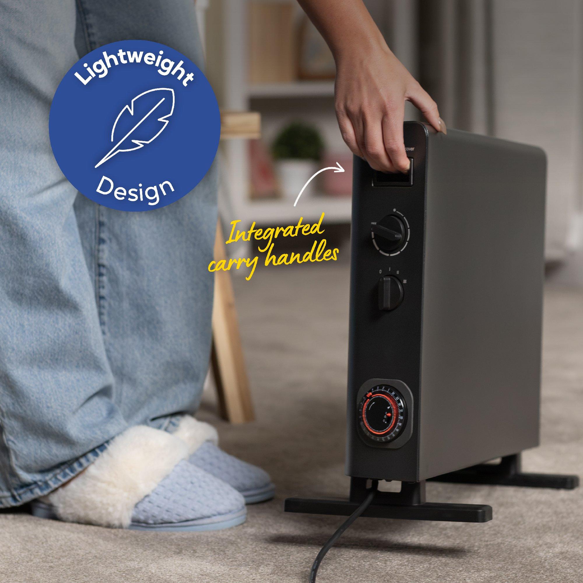 Black - Russell Hobbs - RHCVH6002B Convection Heater with Timer in Black - 6