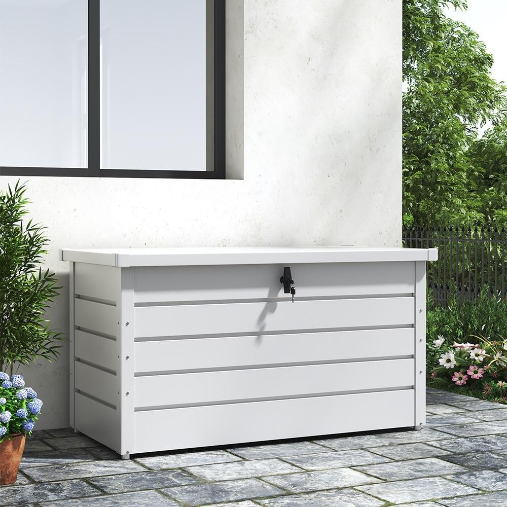 White - Breeins - 350L Steel Waterproof Storage Box, White - 1