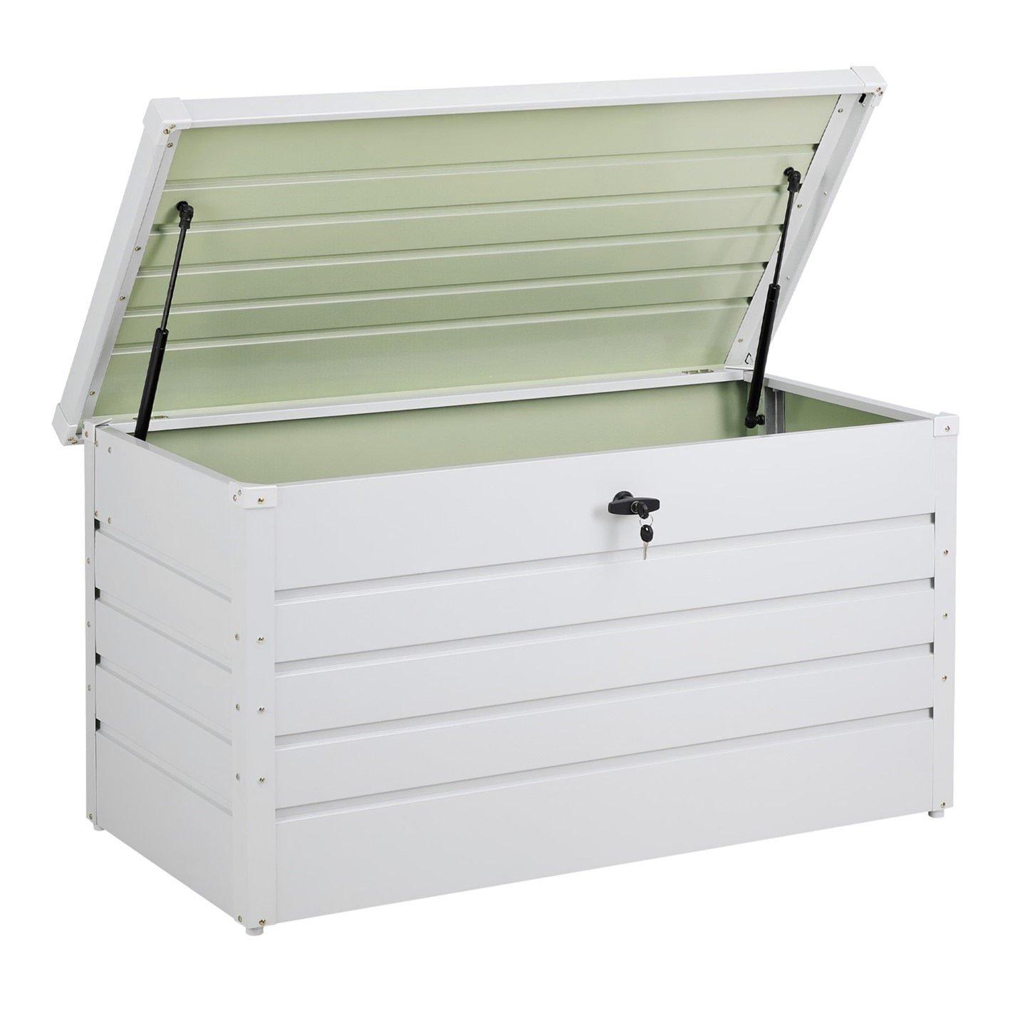 White - Breeins - 350L Steel Waterproof Storage Box, White - 4