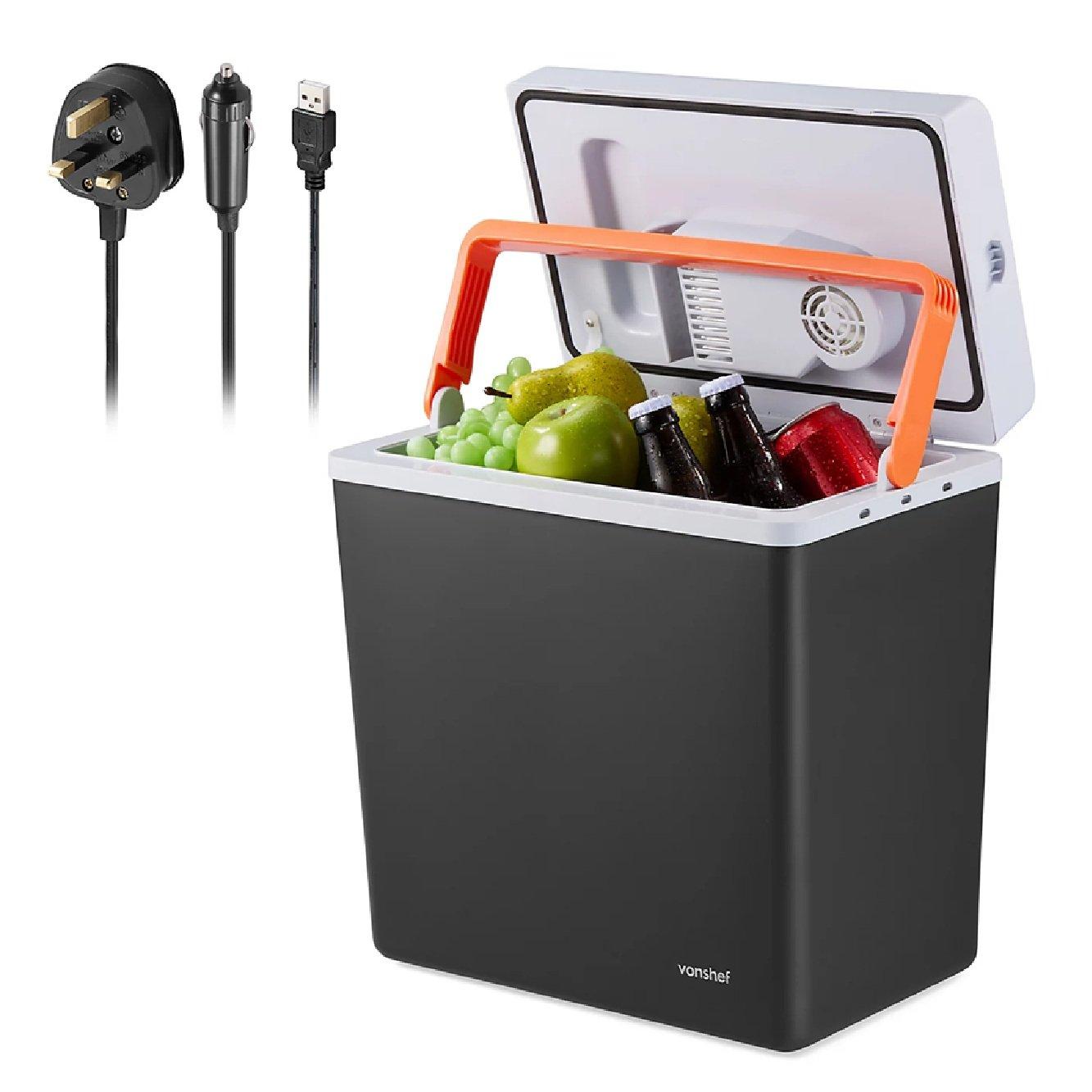 Grey - VonHaus - 20L Electric Cool Box - 1