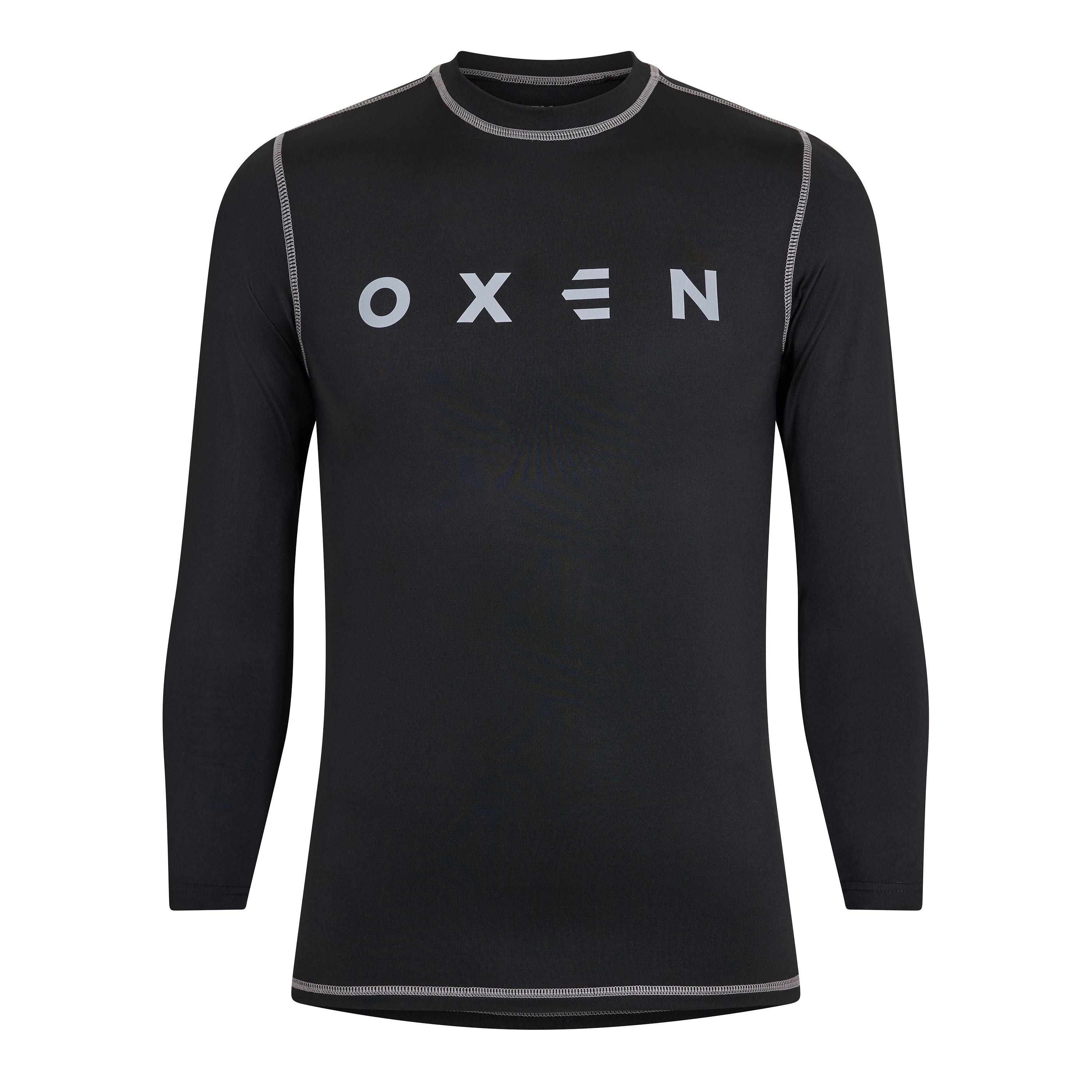 Black - OXEN - Men's Long Sleeve Baselayer Top - 1