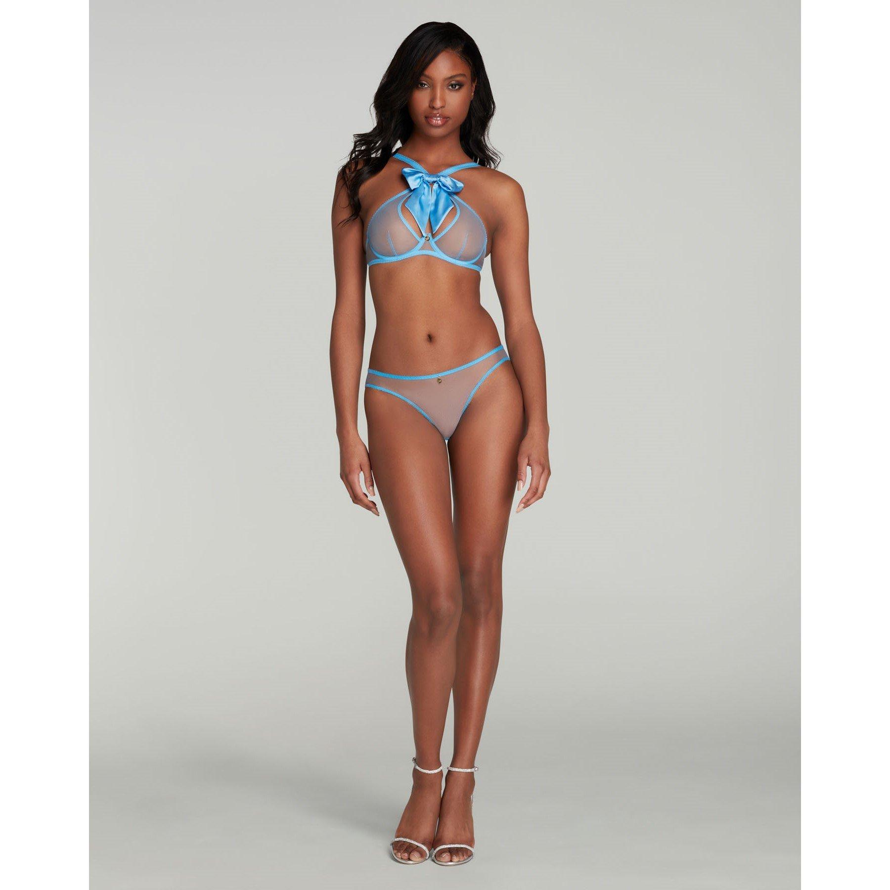 Baby Blue - Agent Provocateur - ORIANA High Neck Underwired Bra - 2