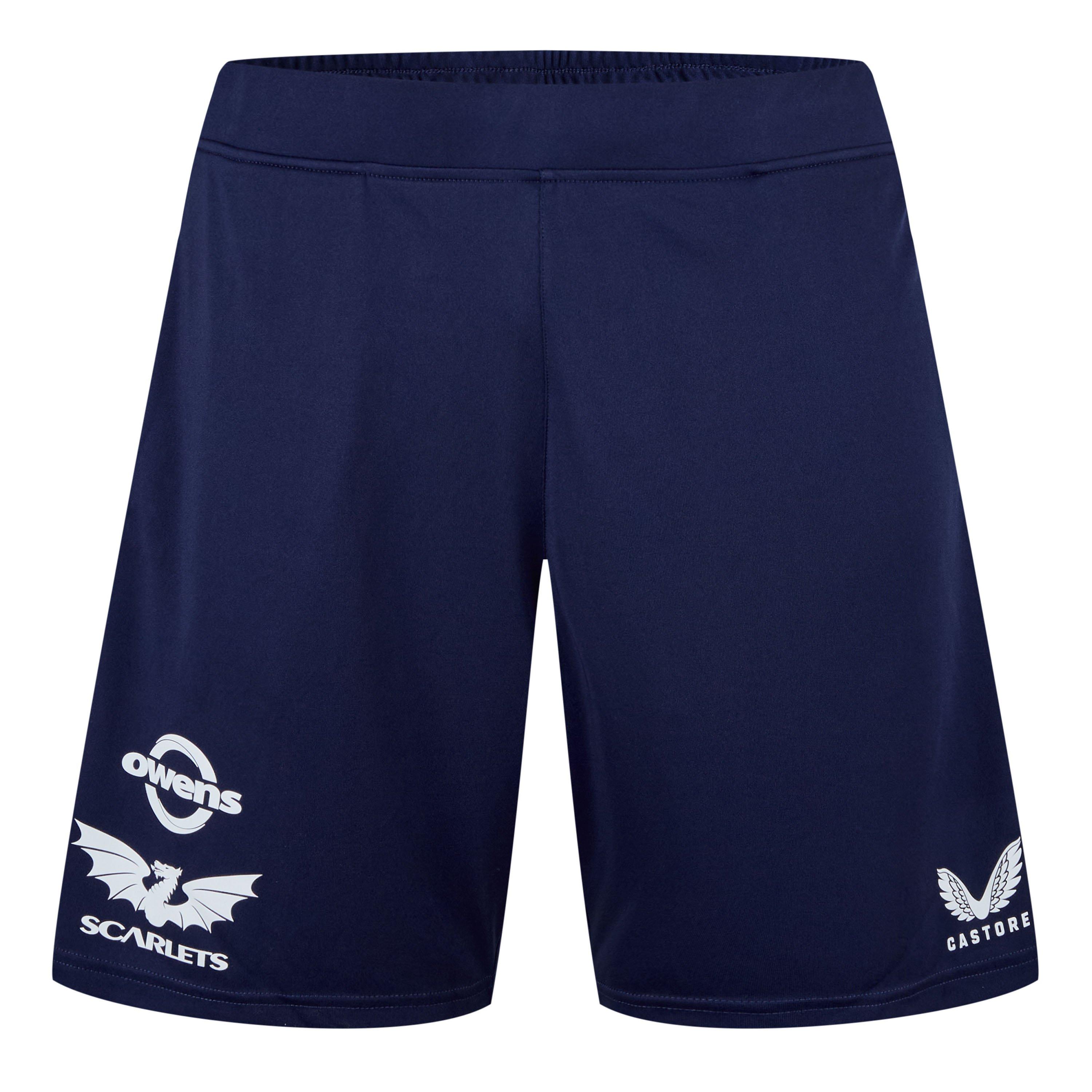 Plava - Castore - Scarlets Training Shorts 2024 2025 Adults - 1