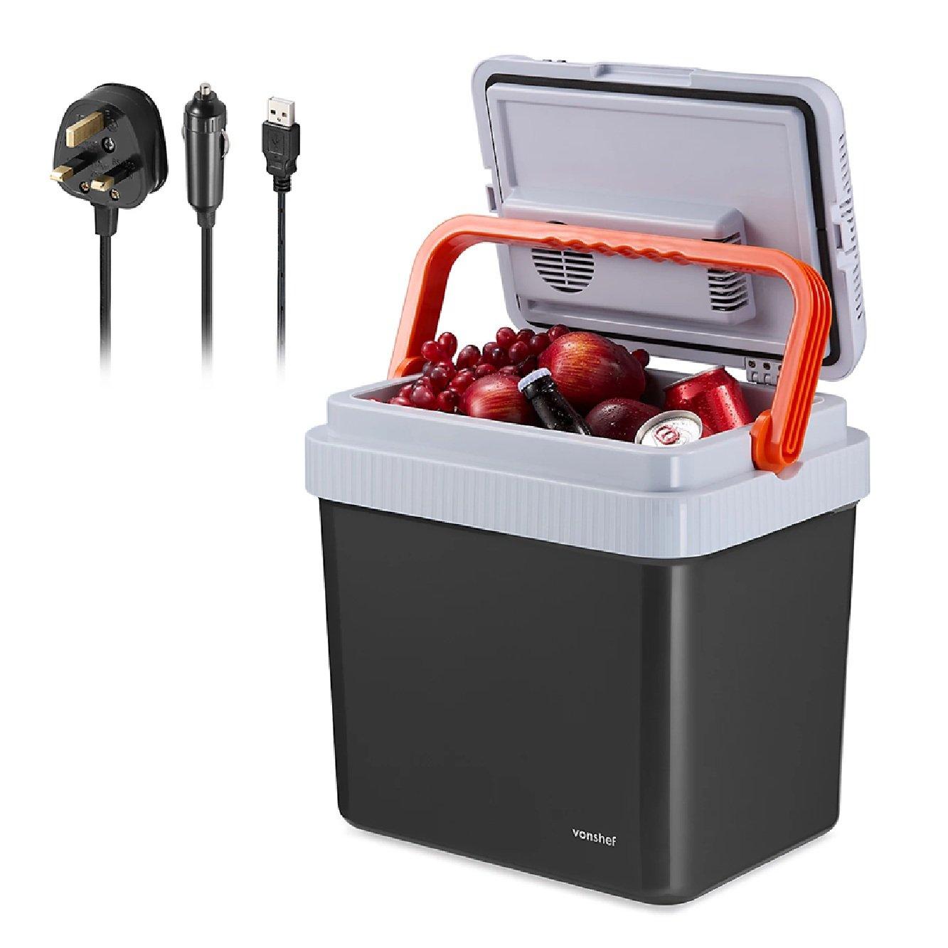 Grey - VonHaus - 24L Electric Cool Box - 1