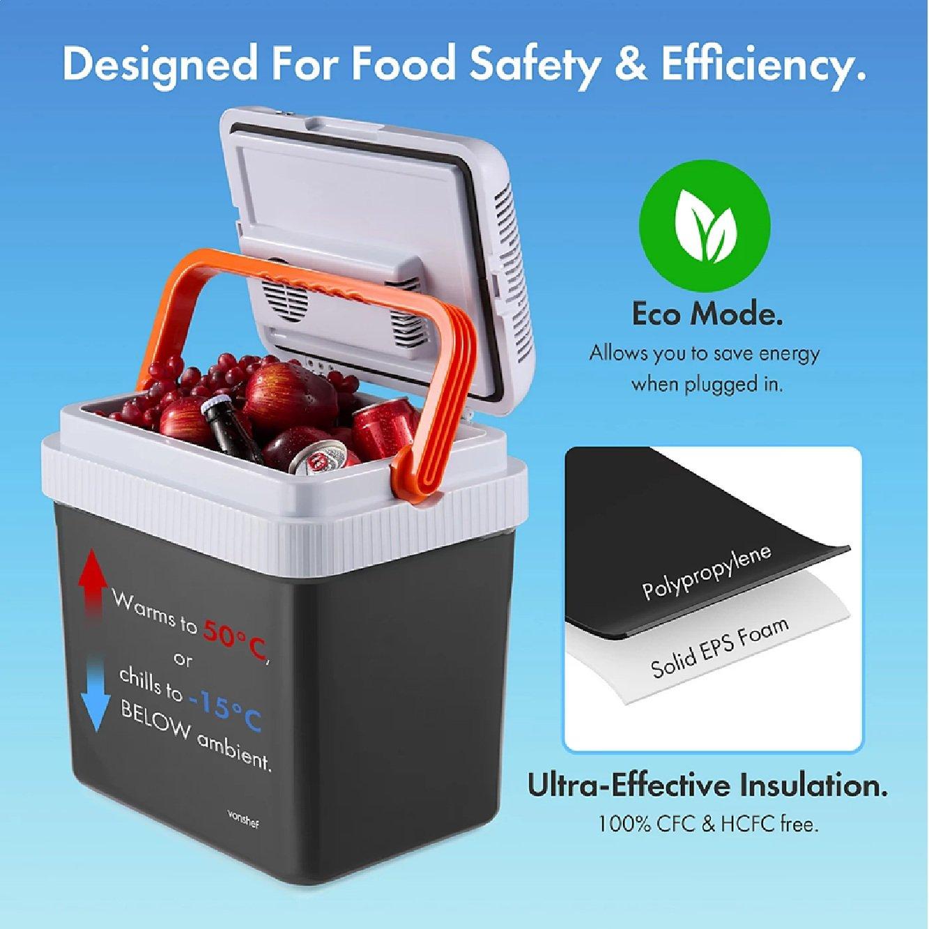 Grey - VonHaus - 24L Electric Cool Box - 2