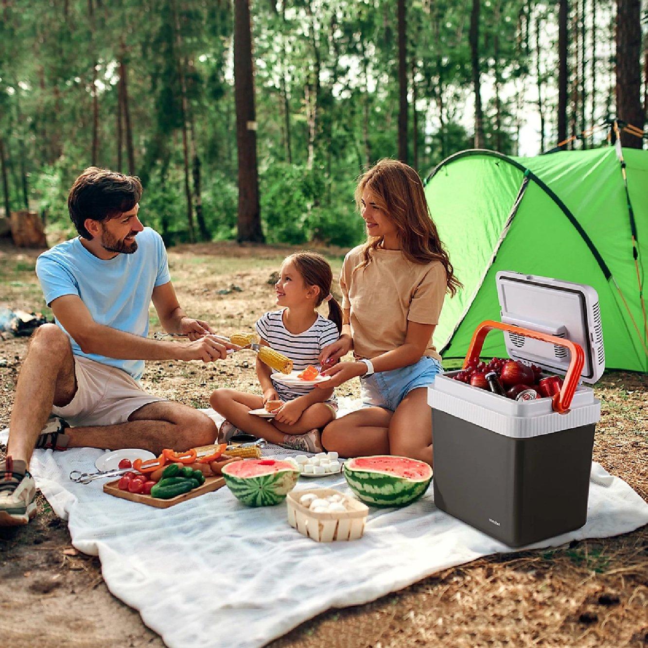 Grey - VonHaus - 24L Electric Cool Box - 7