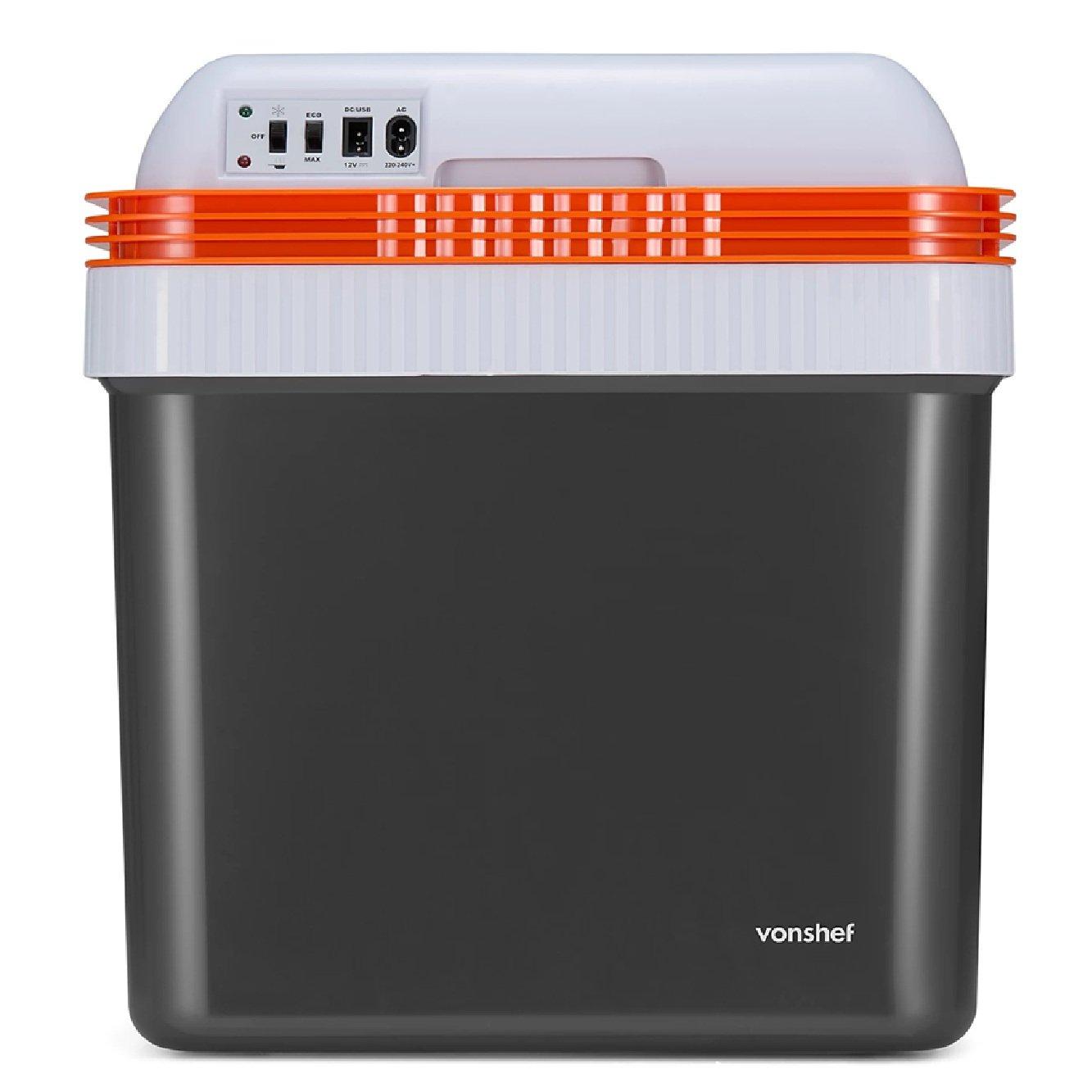 Grey - VonHaus - 24L Electric Cool Box - 9