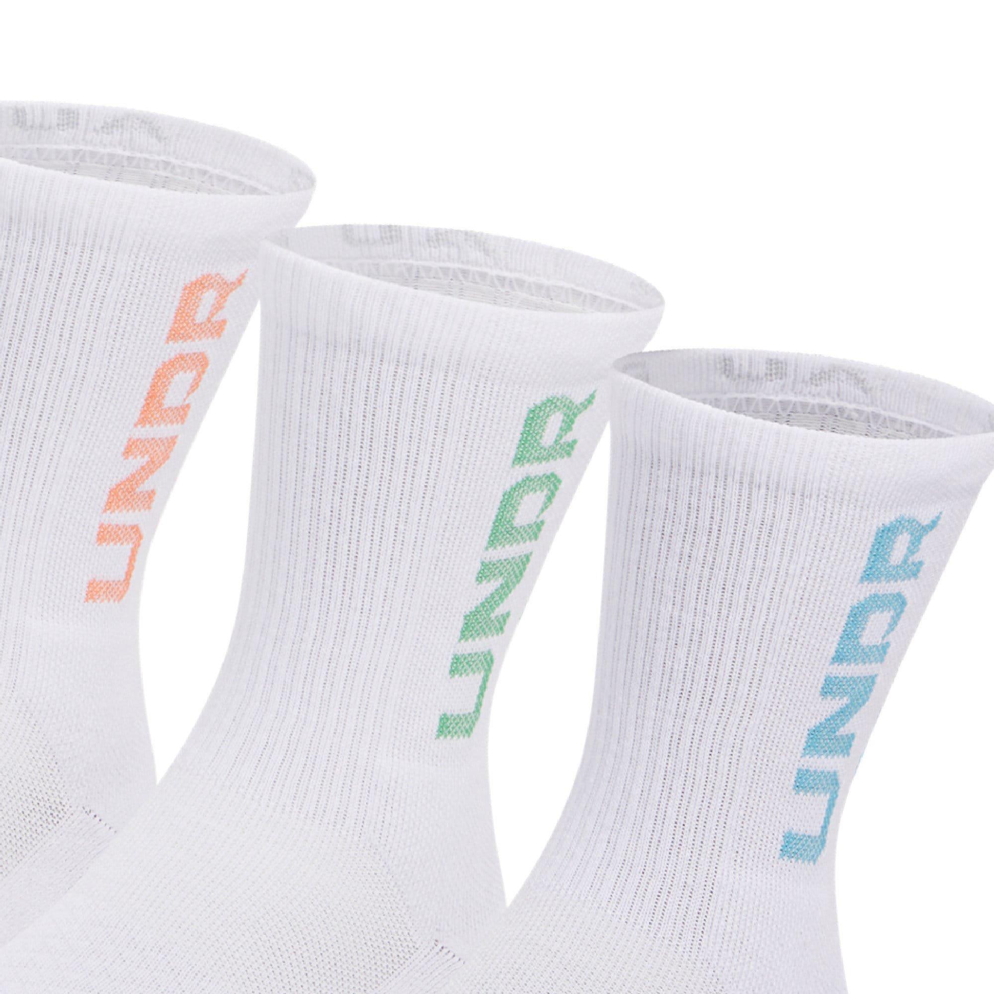 White - Under Armour - 3-Pack Mid Crew Socks - 4