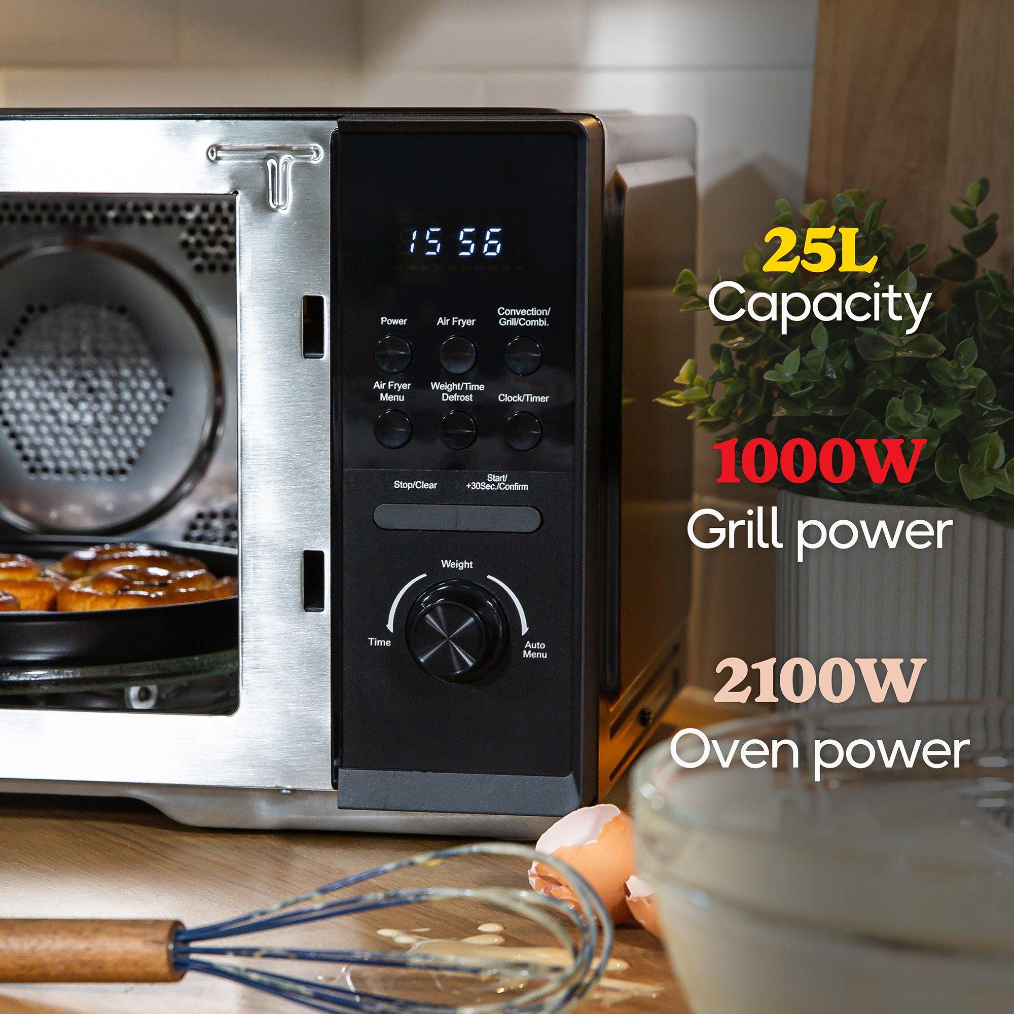 Black - Russell Hobbs - Russell Hobbs RHMAF2506B 25L Combination Microwave - 5