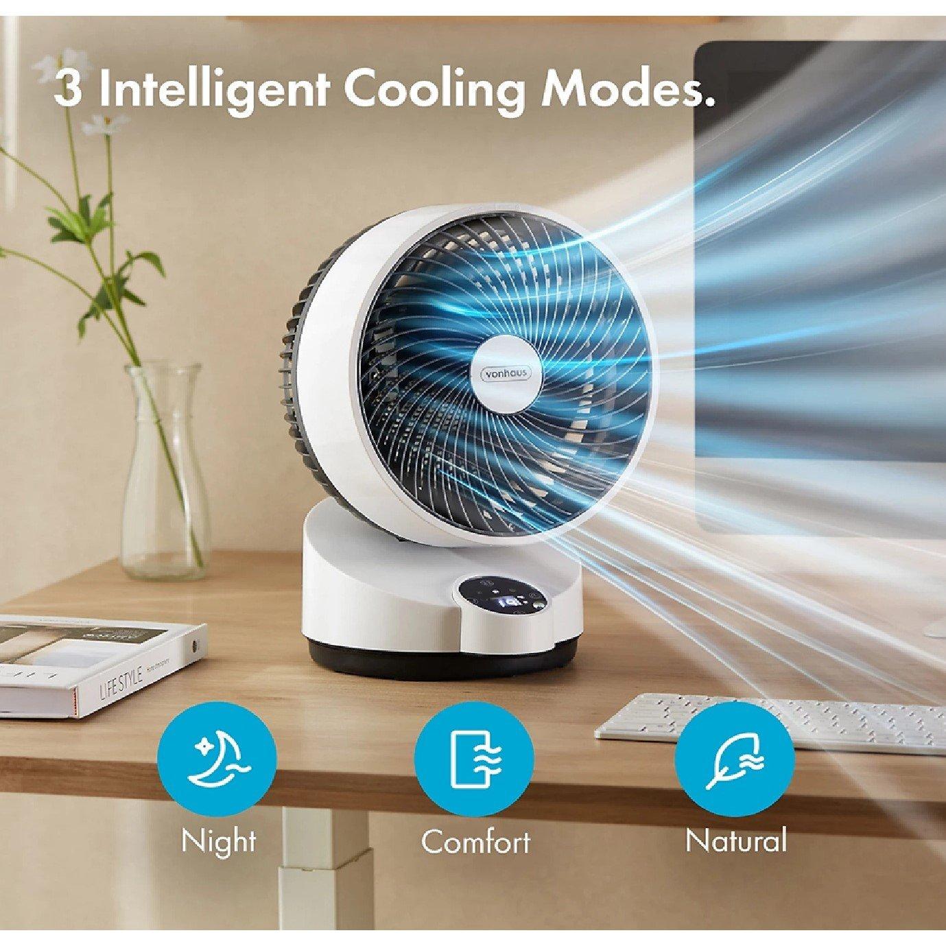 White - VonHaus - Air Circulator Cooling Fan - 3