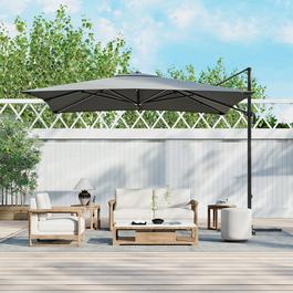 Breeins 3x3M Square Outdoor Cantilever Parasol Black