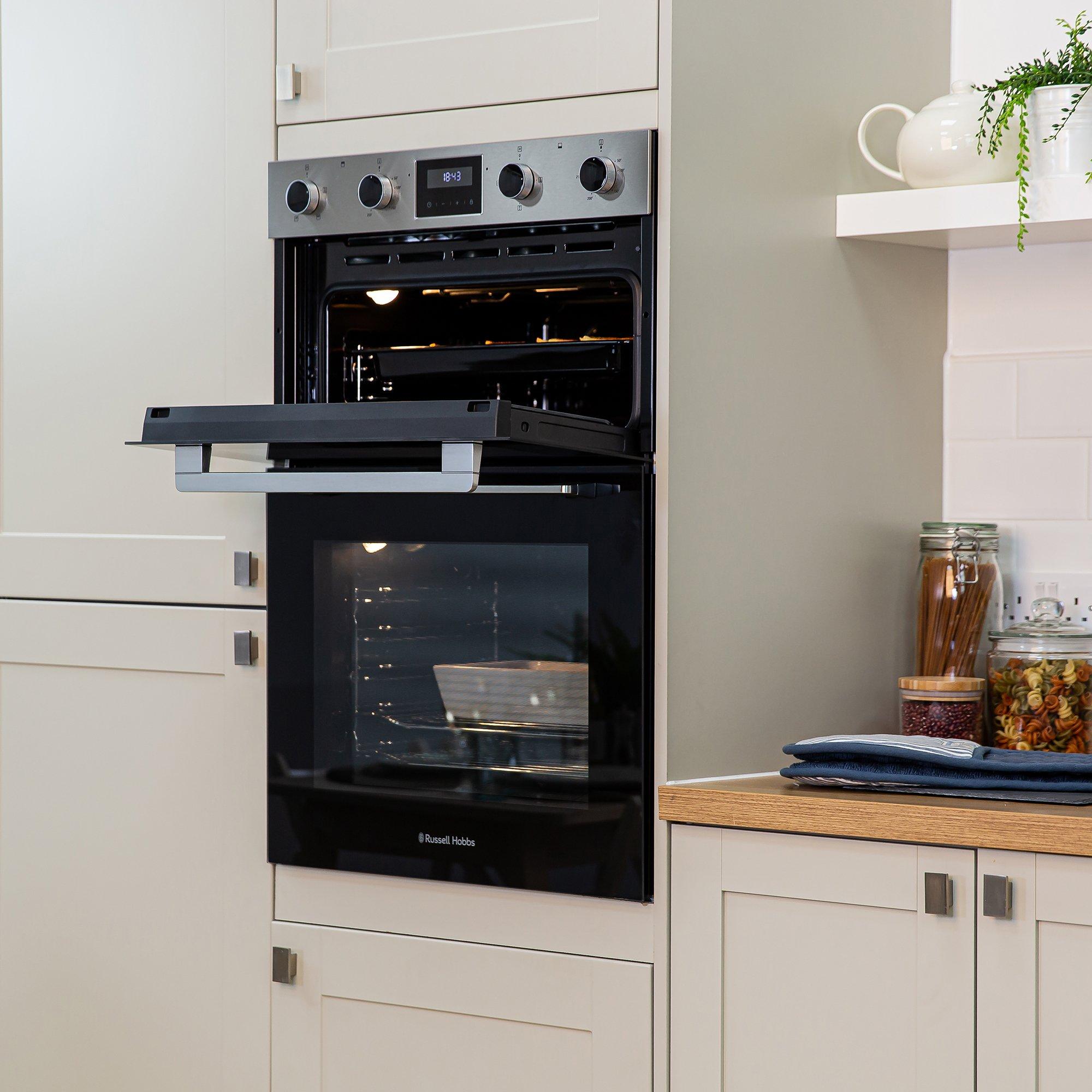 Stainless Steel - Russell Hobbs - RH89DEO2002SS/01 Built-In Electric Double Oven - 4