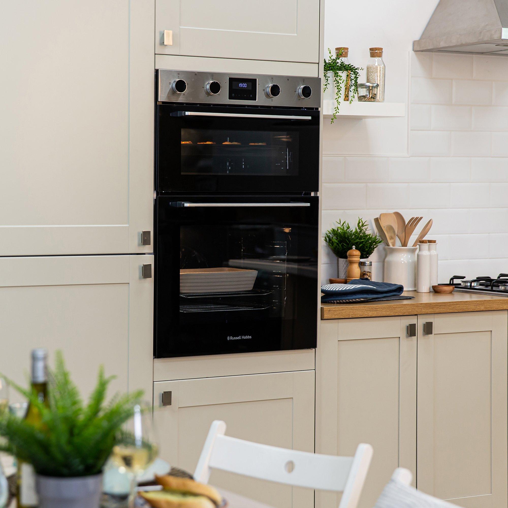 Stainless Steel - Russell Hobbs - RH89DEO2002SS/01 Built-In Electric Double Oven - 6