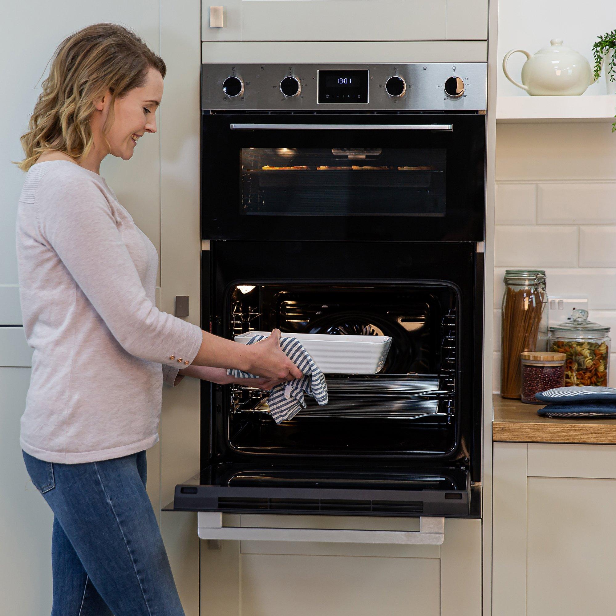 Stainless Steel - Russell Hobbs - RH89DEO2002SS/01 Built-In Electric Double Oven - 7