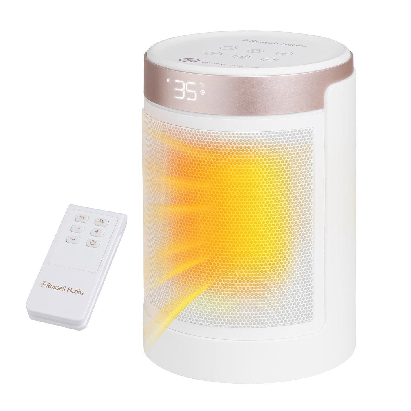 White And Champ - Russell Hobbs - RHCH2002WCHAMP 1500W Oscillating Ceramic Heater - 1