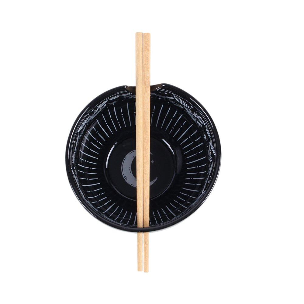 White - Something Different - Spellbound Sky Noodle Bowl and Chopsticks Set - 3
