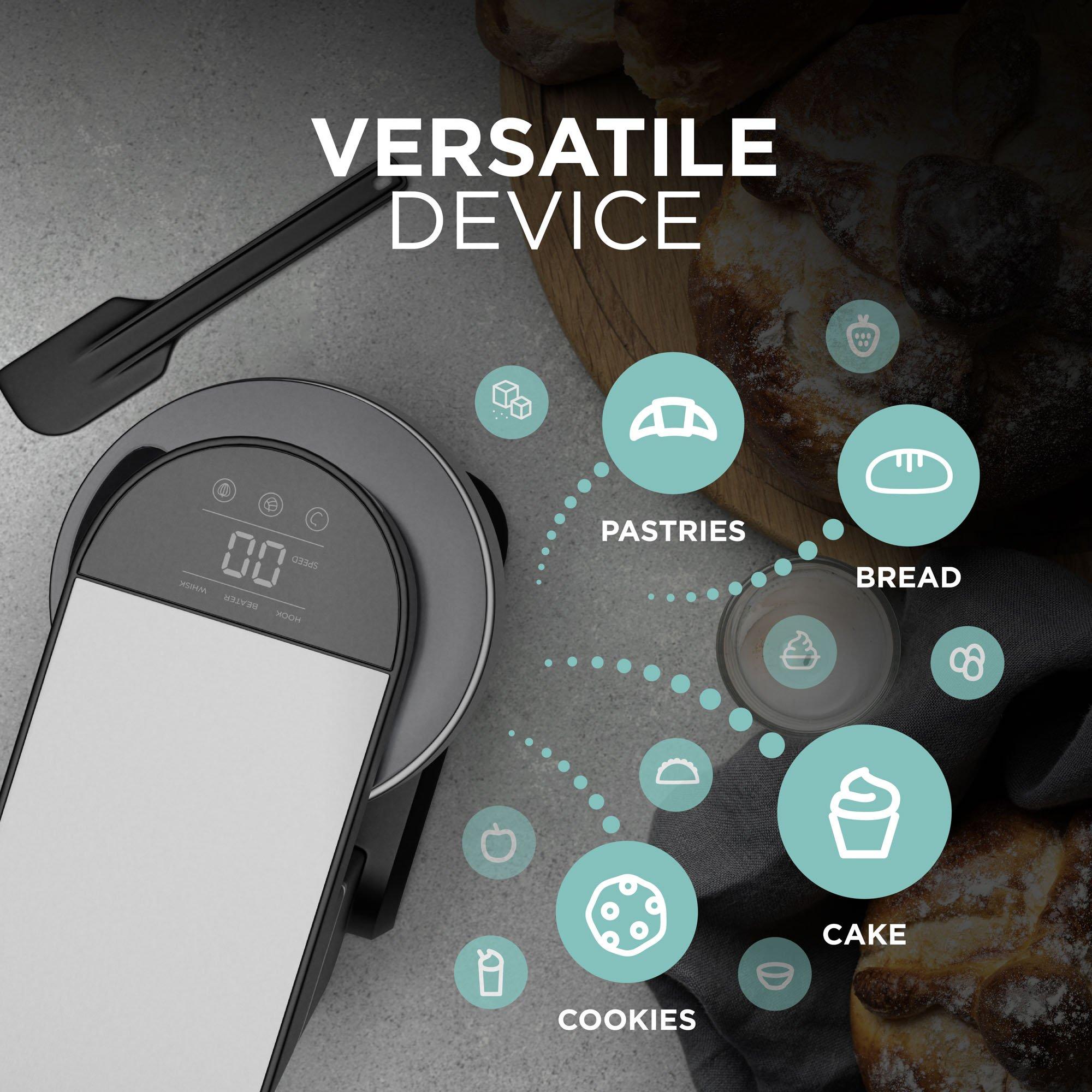 Black - DMD Collective - Stand Mixer - 5L with Six Speeds and Tilt-Head - 6