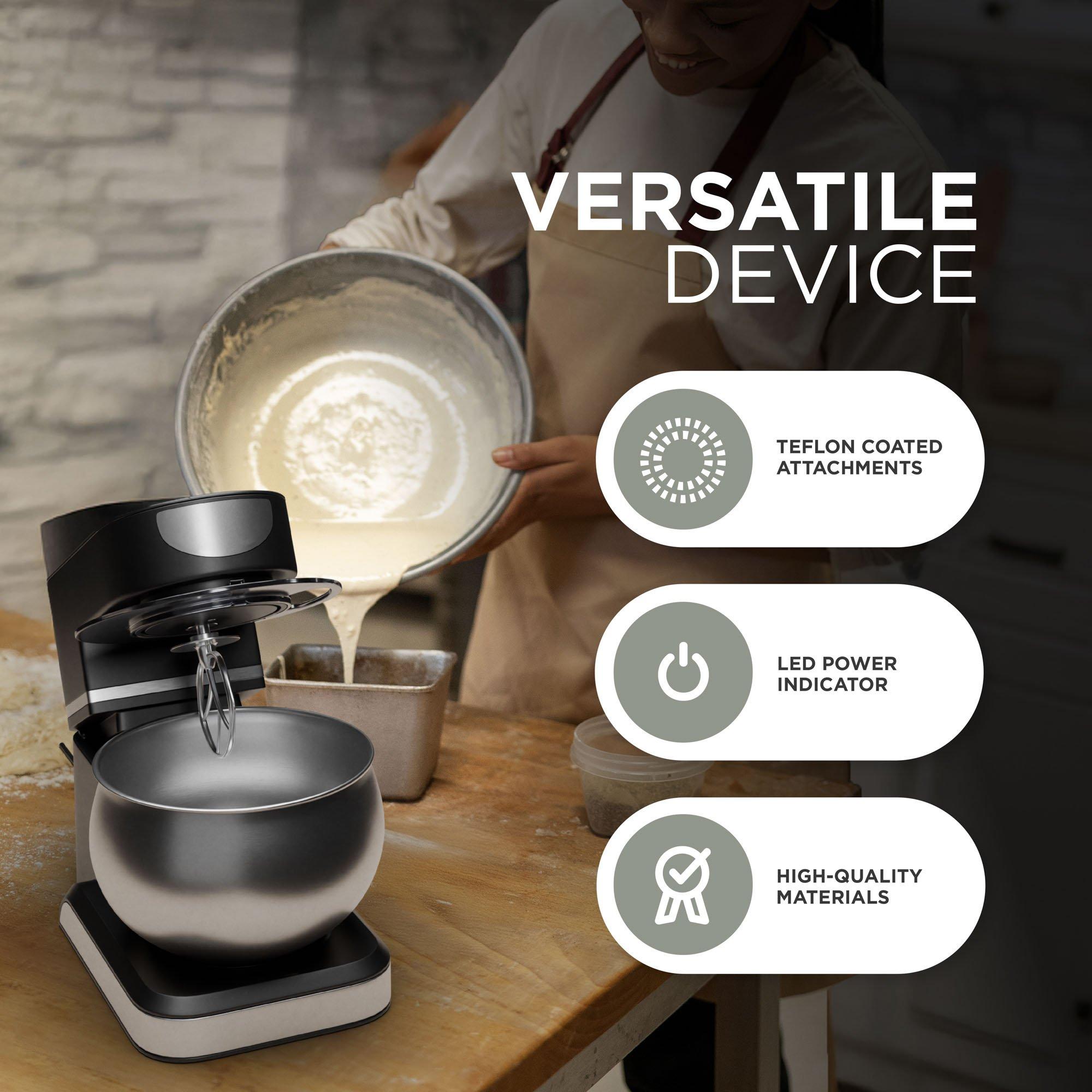 Black - DMD Collective - Stand Mixer - 5L with Six Speeds and Tilt-Head - 7