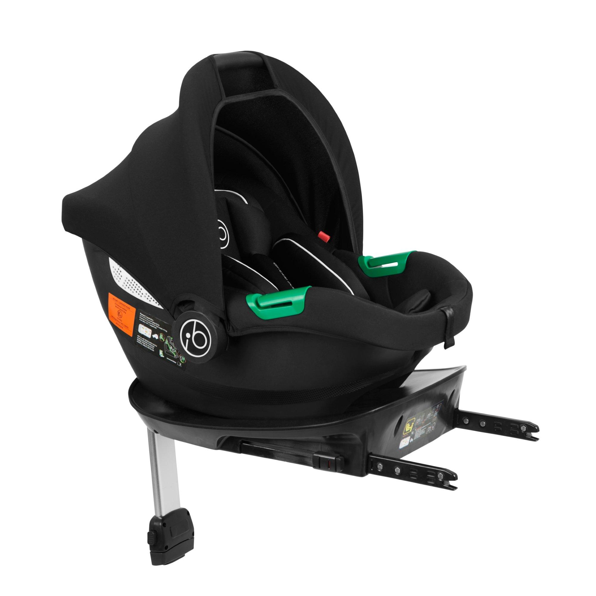 Ickle Bubba  Newborn Cirrus I-Size Car Seat & Isofix Base - Black - one