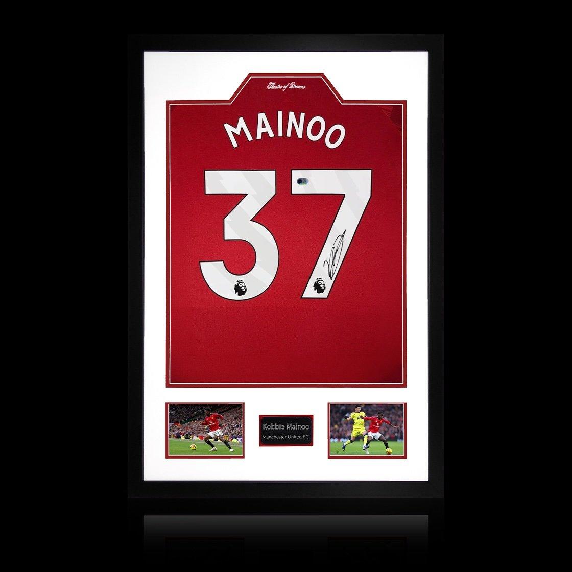 The Fan Cave Kobbie Mainoo Signed Manchester United Premium Fra