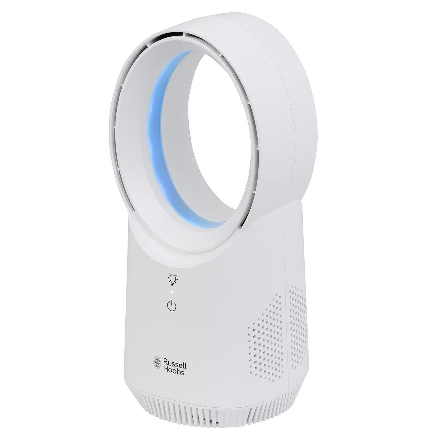 White - Russell Hobbs - RHBLDLUSB25 Wireless Desk Fan in White - 13
