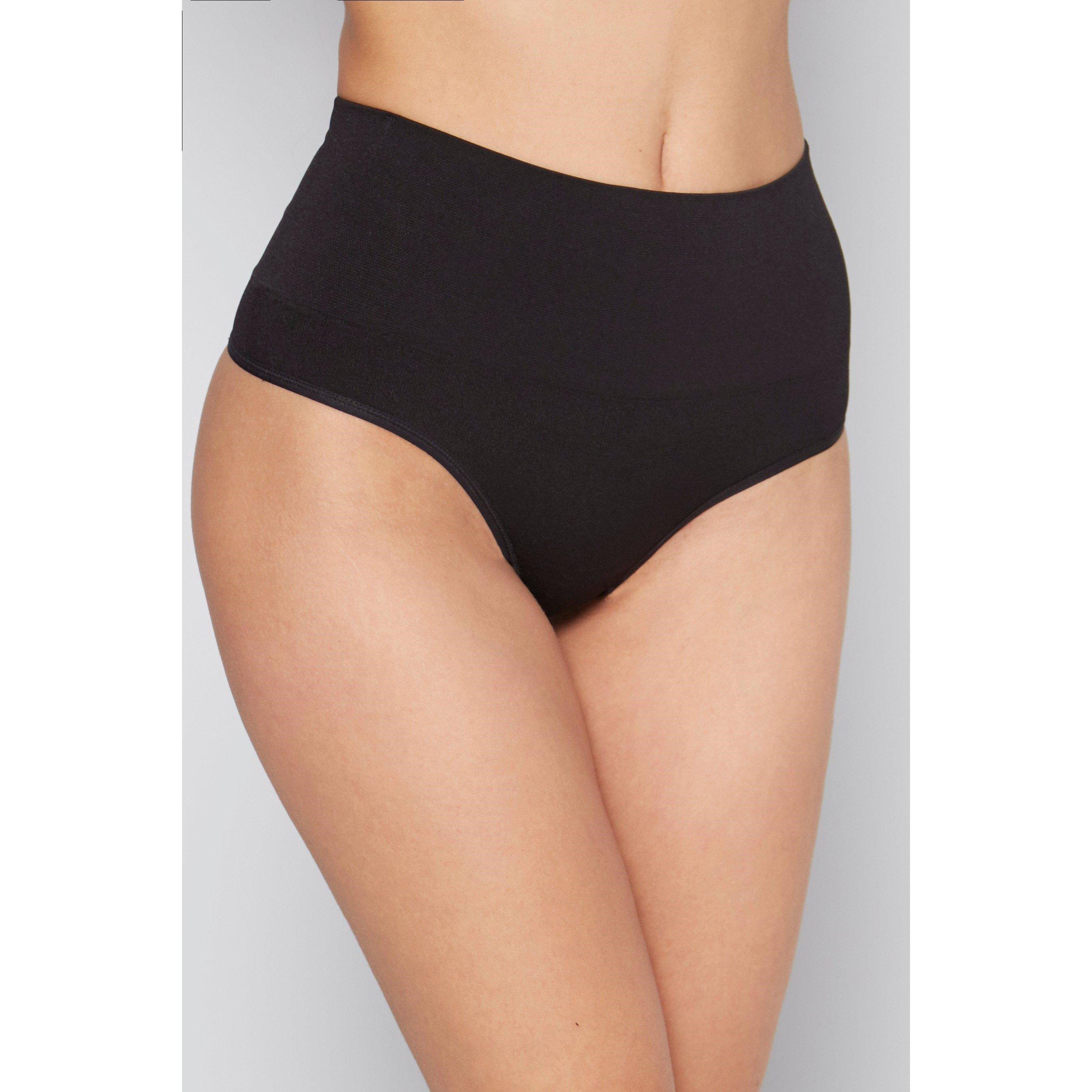 Black - Valbonne - Control High Waist Thong